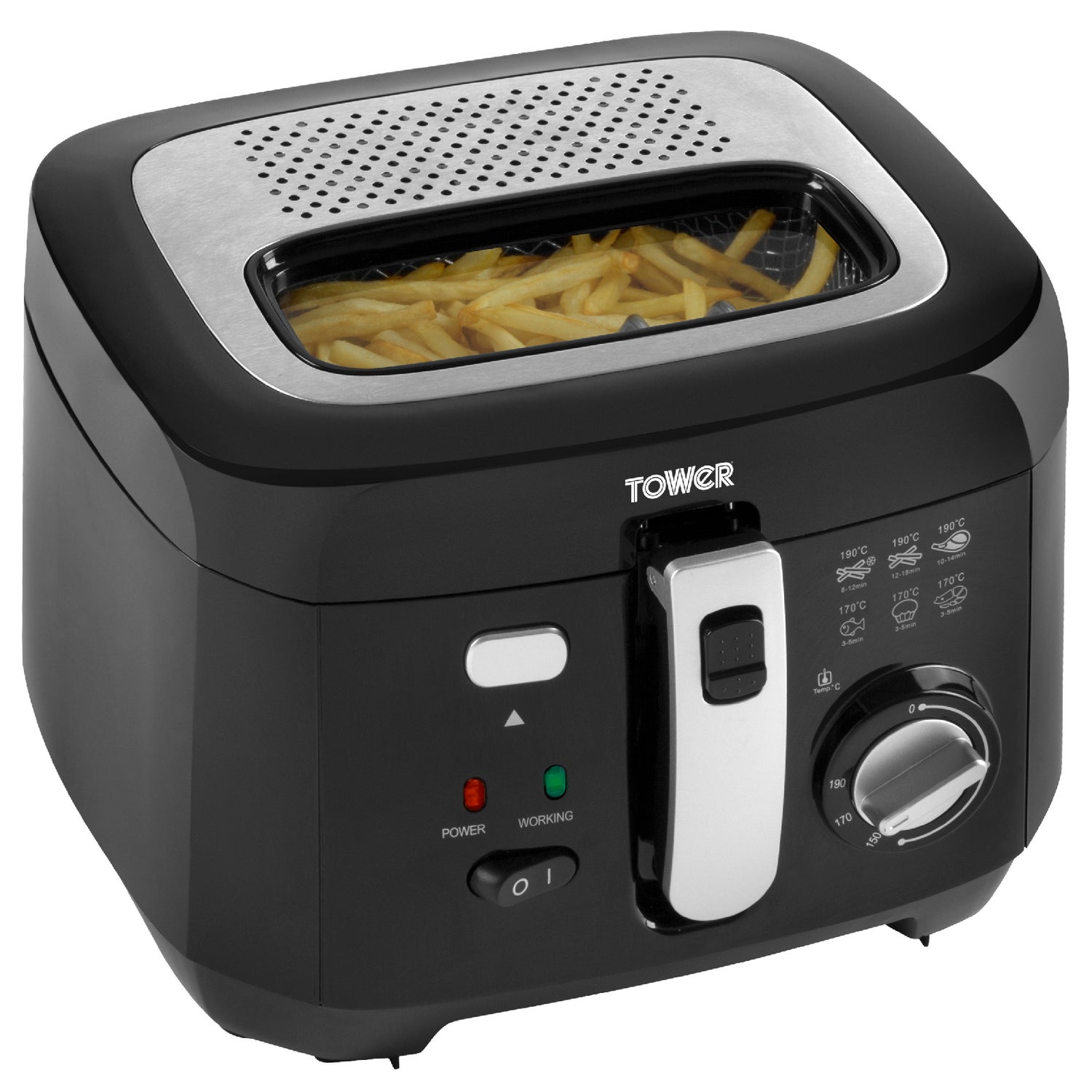 Tower T17006 2.5L Deep Fat Fryer Black IWOOT UK