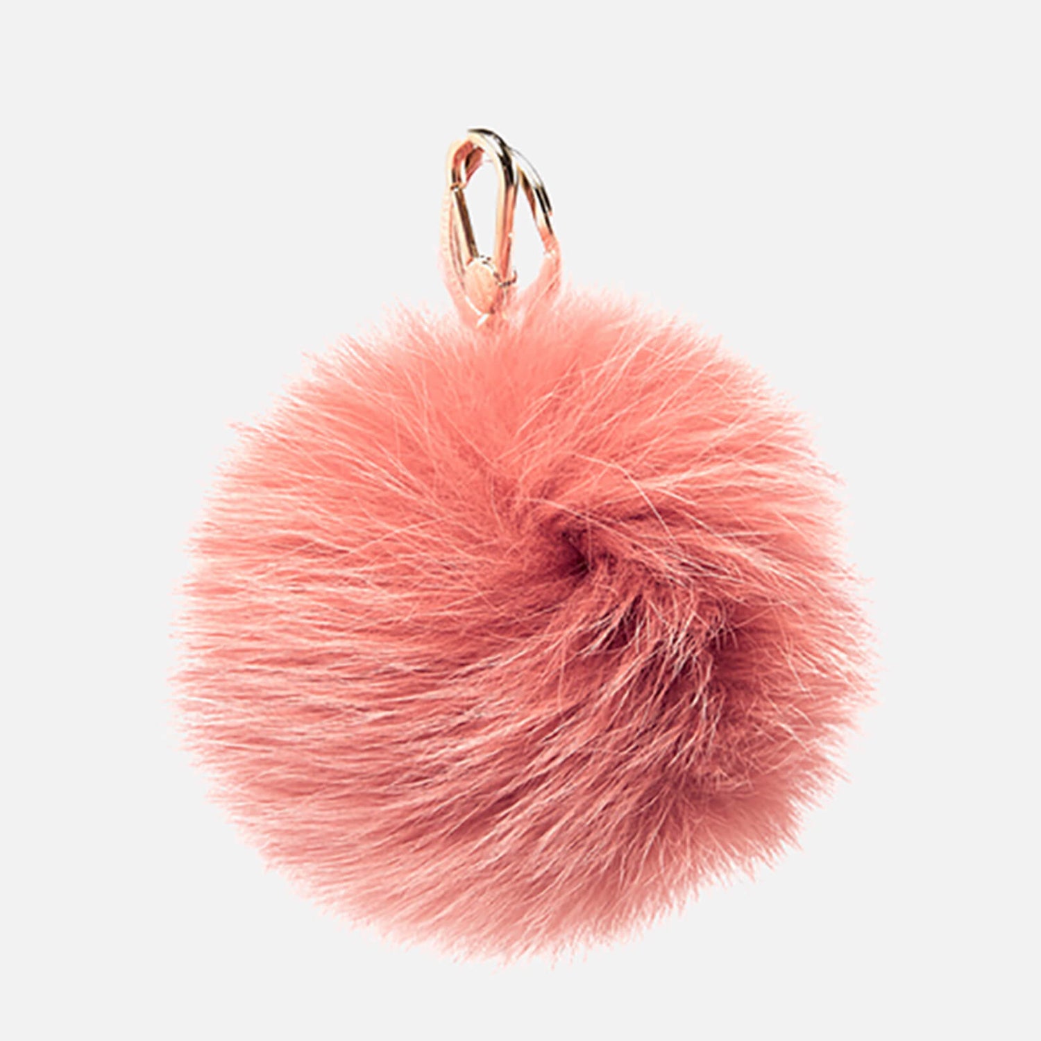 Furla Women s Bubble Fur Pom Pom Keyring Paprika
