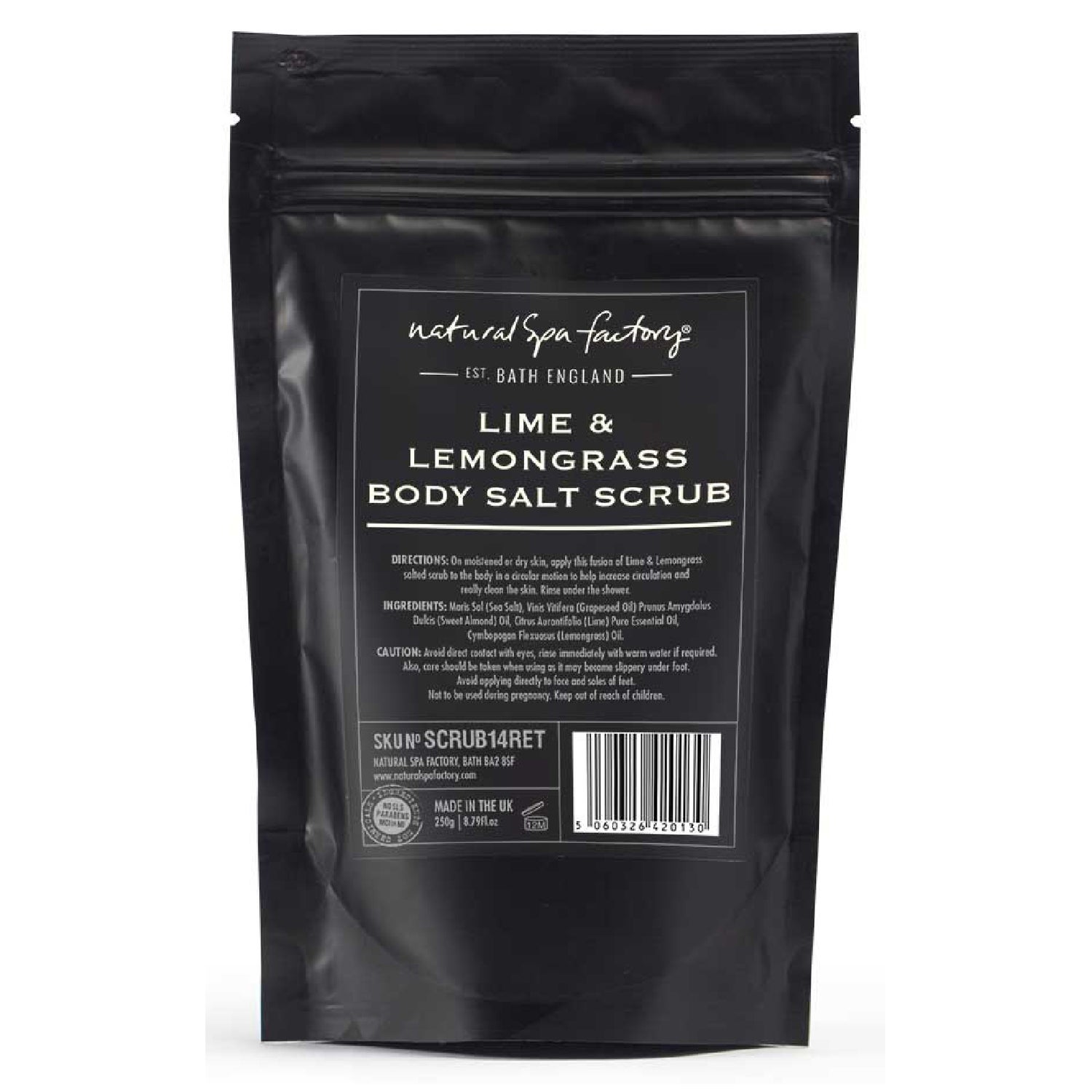 Natural Spa Factory Lime and Lemongrass Body Scrub SkinStore