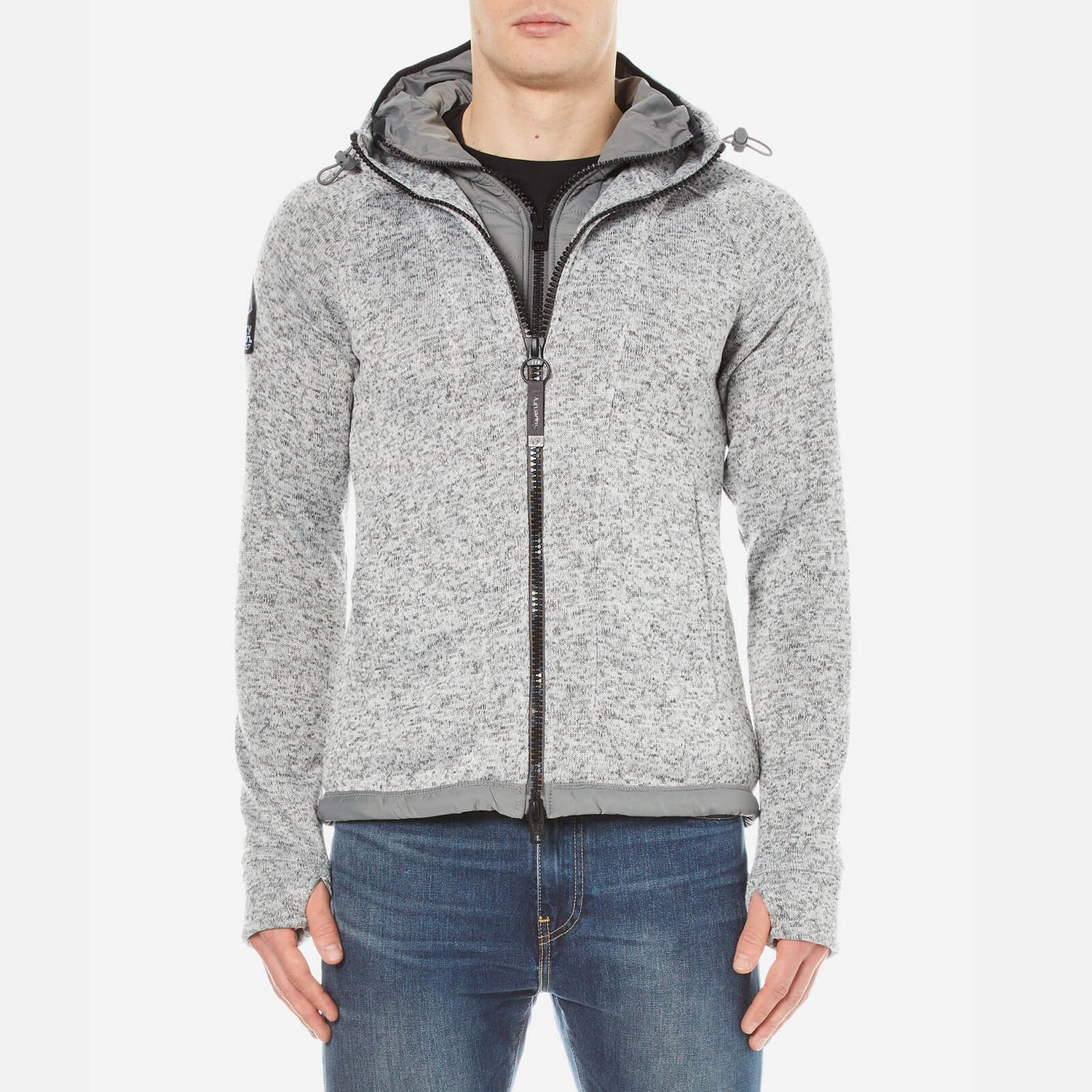 Superdry Men s Storm Blizzard Zip Hoody Grey Grit TheHut
