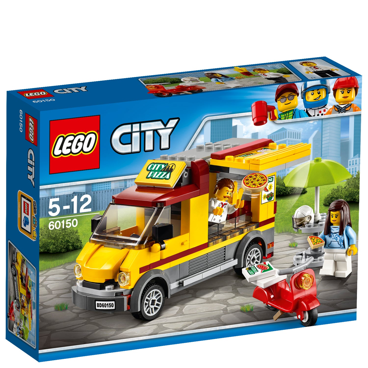 LEGO City Pizza Van 60150 Toys Zavvi US