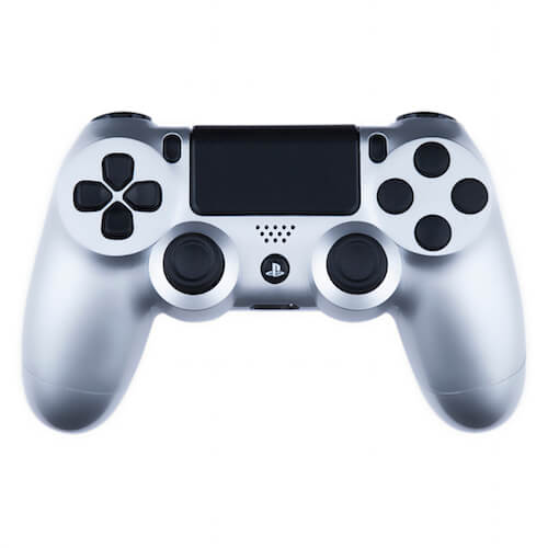 Ps4 controller silver black discount