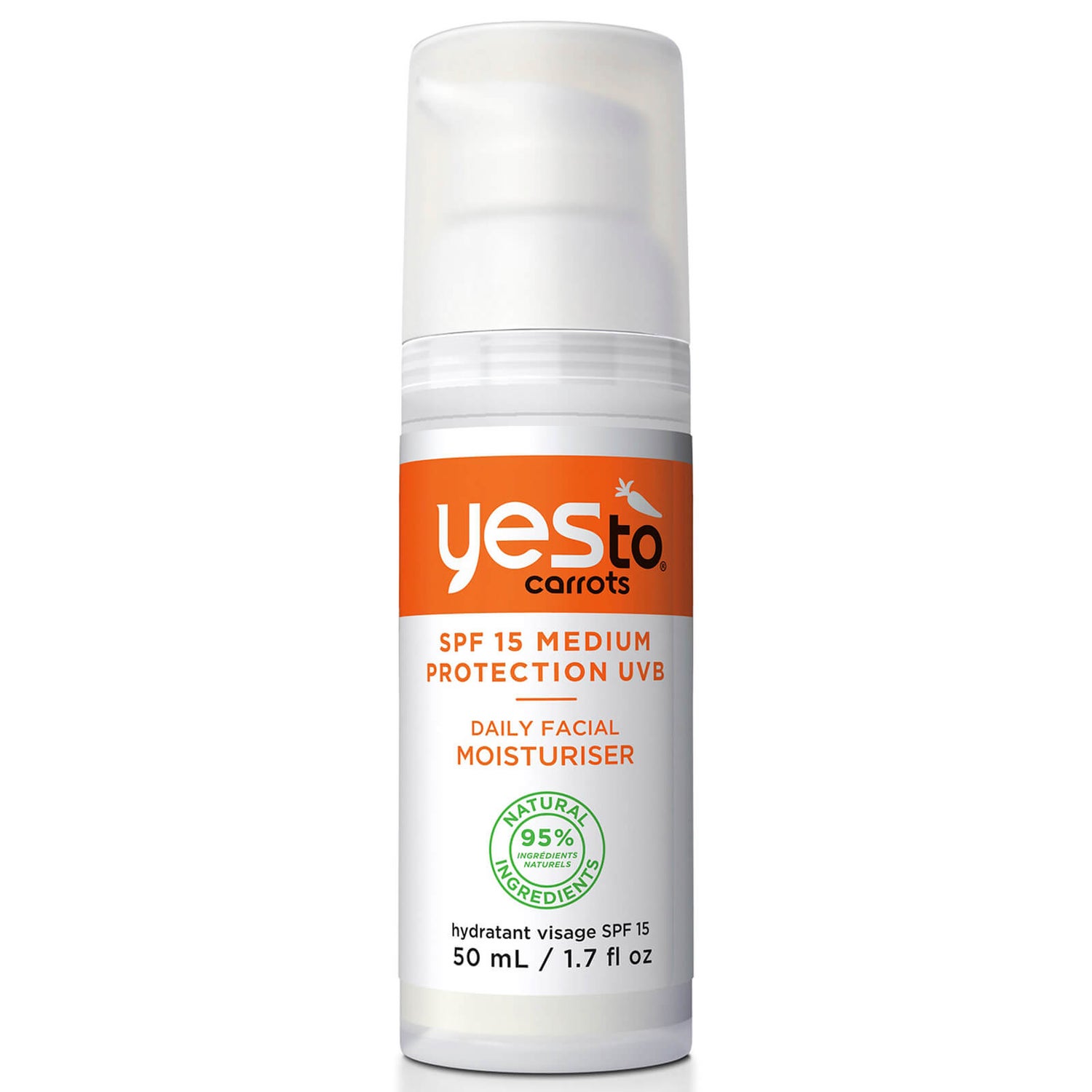 yes to Carrots Daily Facial Moisturiser with SPF15
