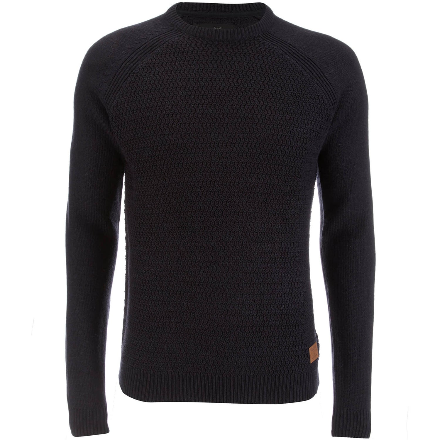 Threadbare Men s Chartwell Raglan Jumper Navy Mens Clothing