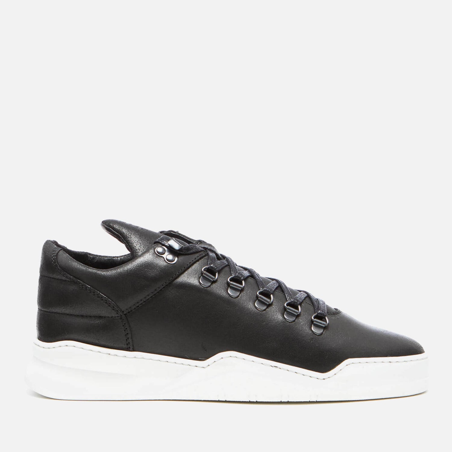 low top ghost waxed suede all black