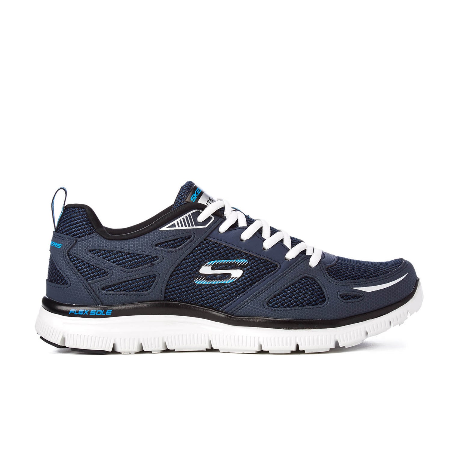 Skechers Men's Flex Advantage First Team Trainers - Navy Blue Mens ...