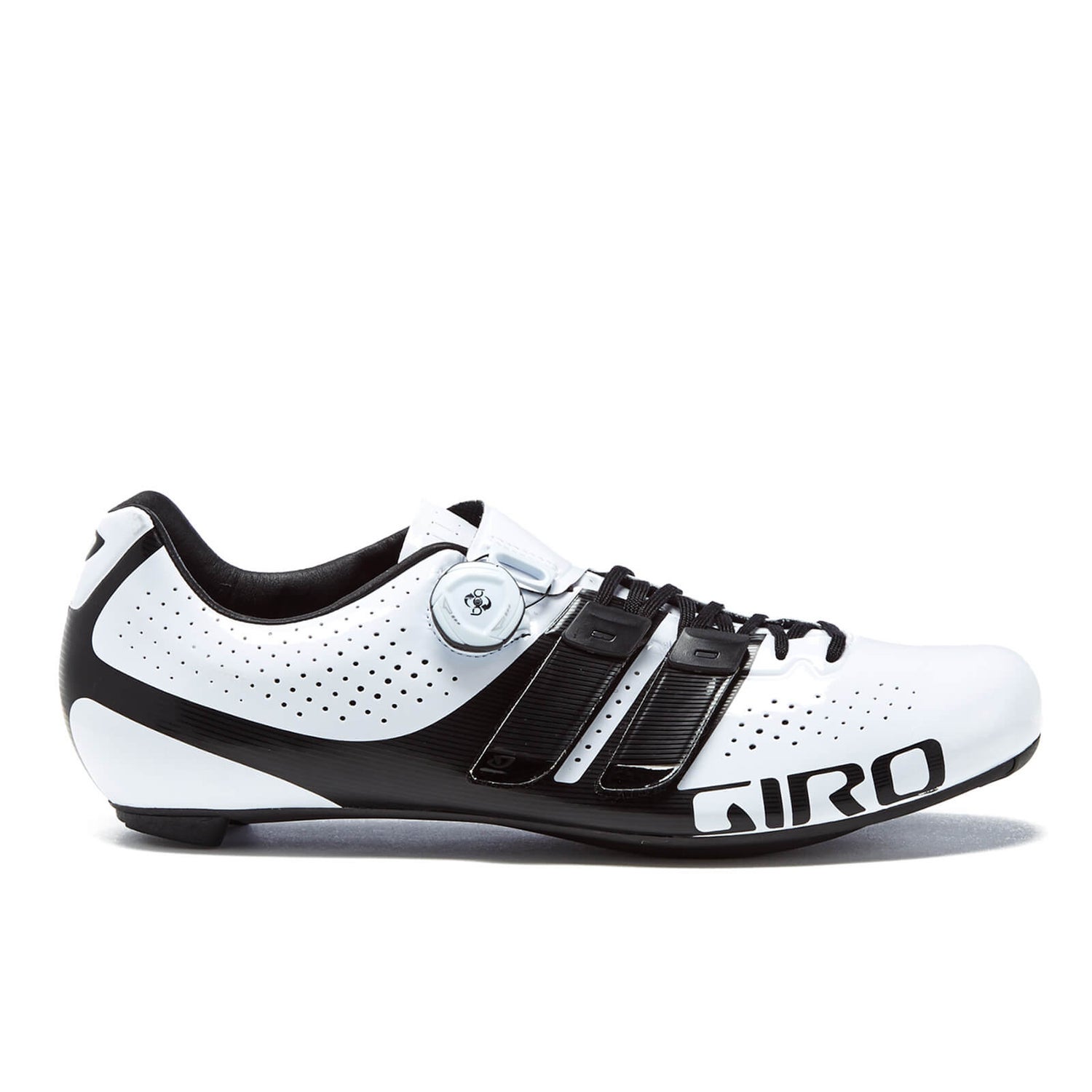 Giro Factor Techlace Road Cyling Shoes - White/Black