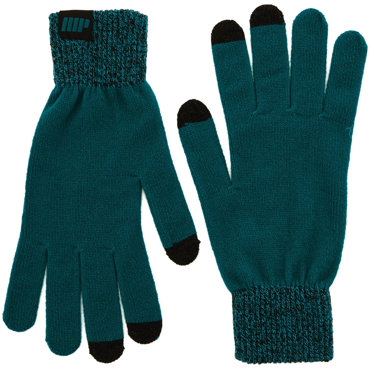 В’язані рукавиці – Зелено-блакитні