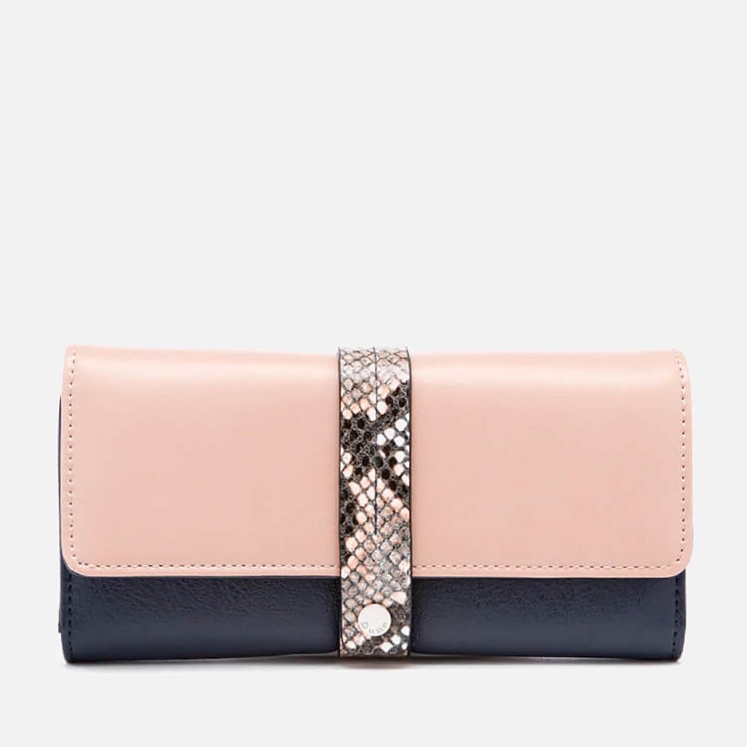 Dune Women s Karys Snake Long Purse Navy