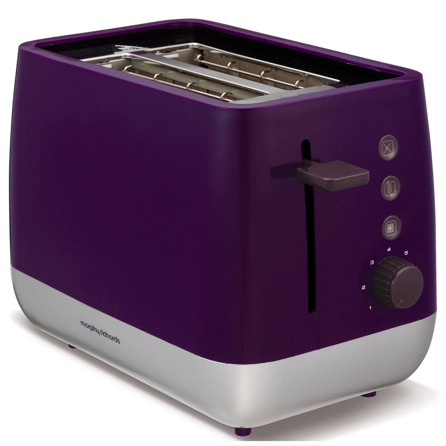 Morphy Richards 221108 Chroma Plastic 2 Slice Toaster Plum IWOOT UK