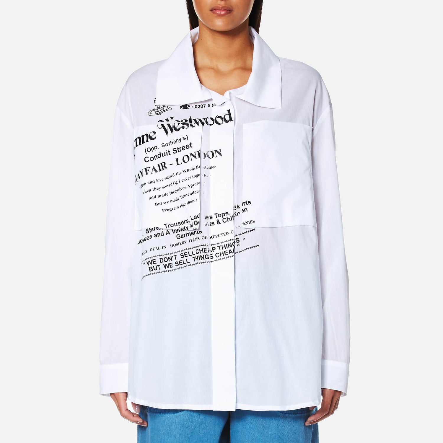 Vivienne Westwood ANGLOMANIA シャツ レディース M Vivienne Westwood Anglomania Women's Black Cotton Tee Shirt