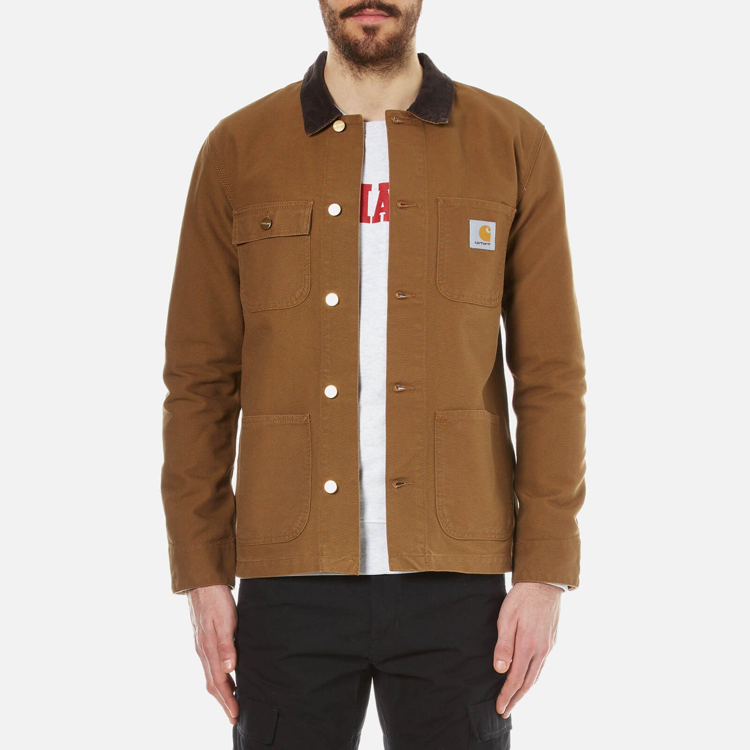 Carhartt michigan clearance chore coat tobacco