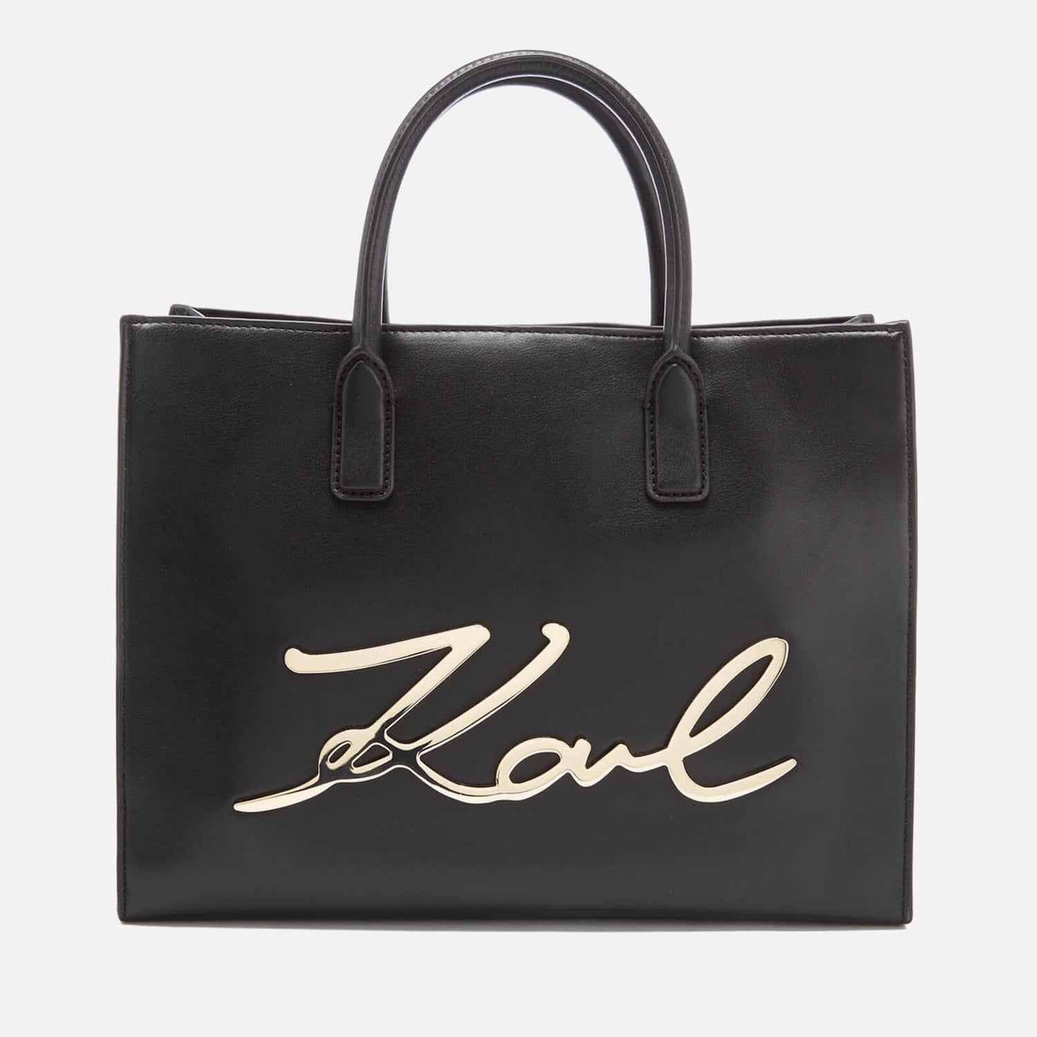 Karl Lagerfeld Women's K/Metal Signature Shopper Bag - Black
