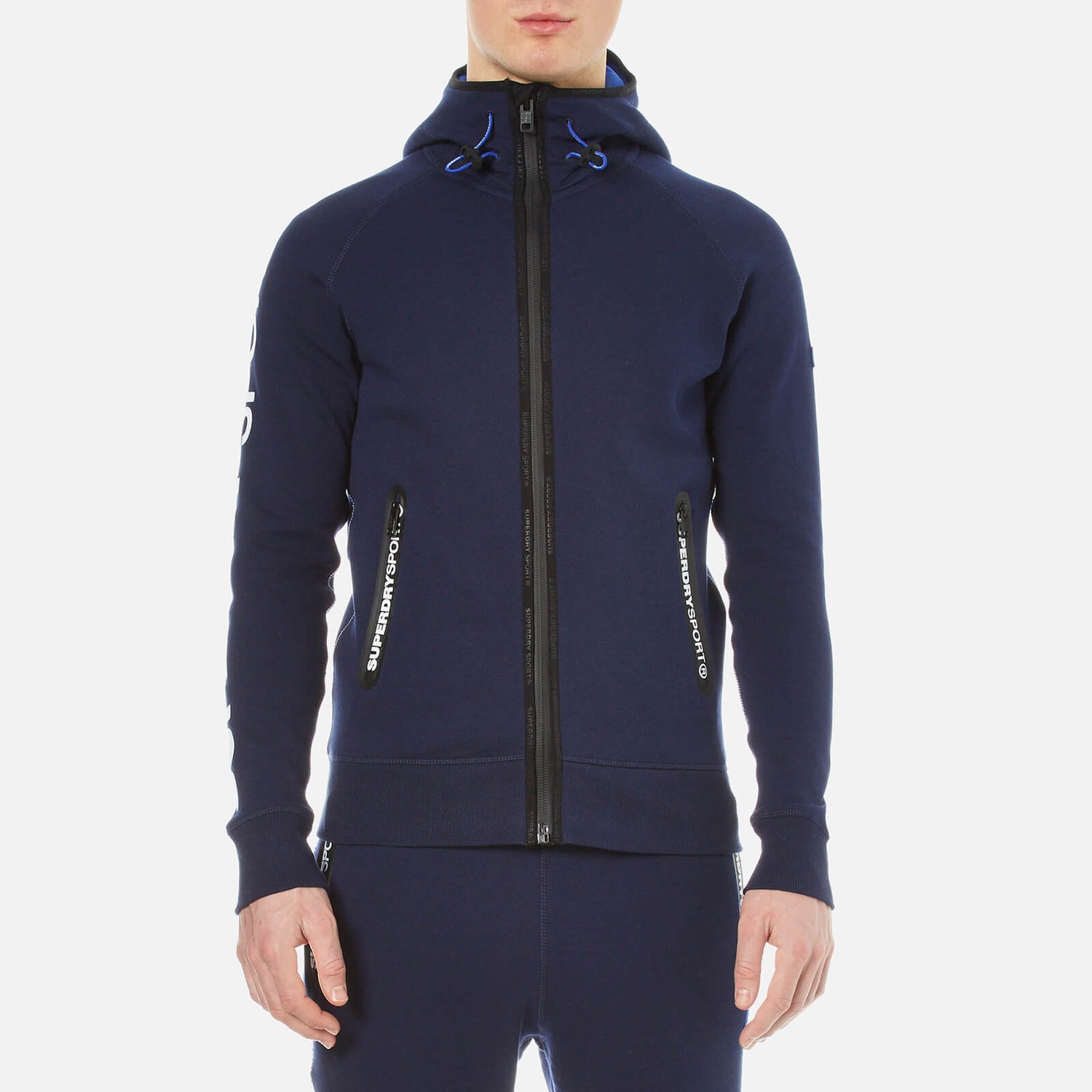 Superdry Men's Gym Tech Ziphood Rich Navy/Cobalt