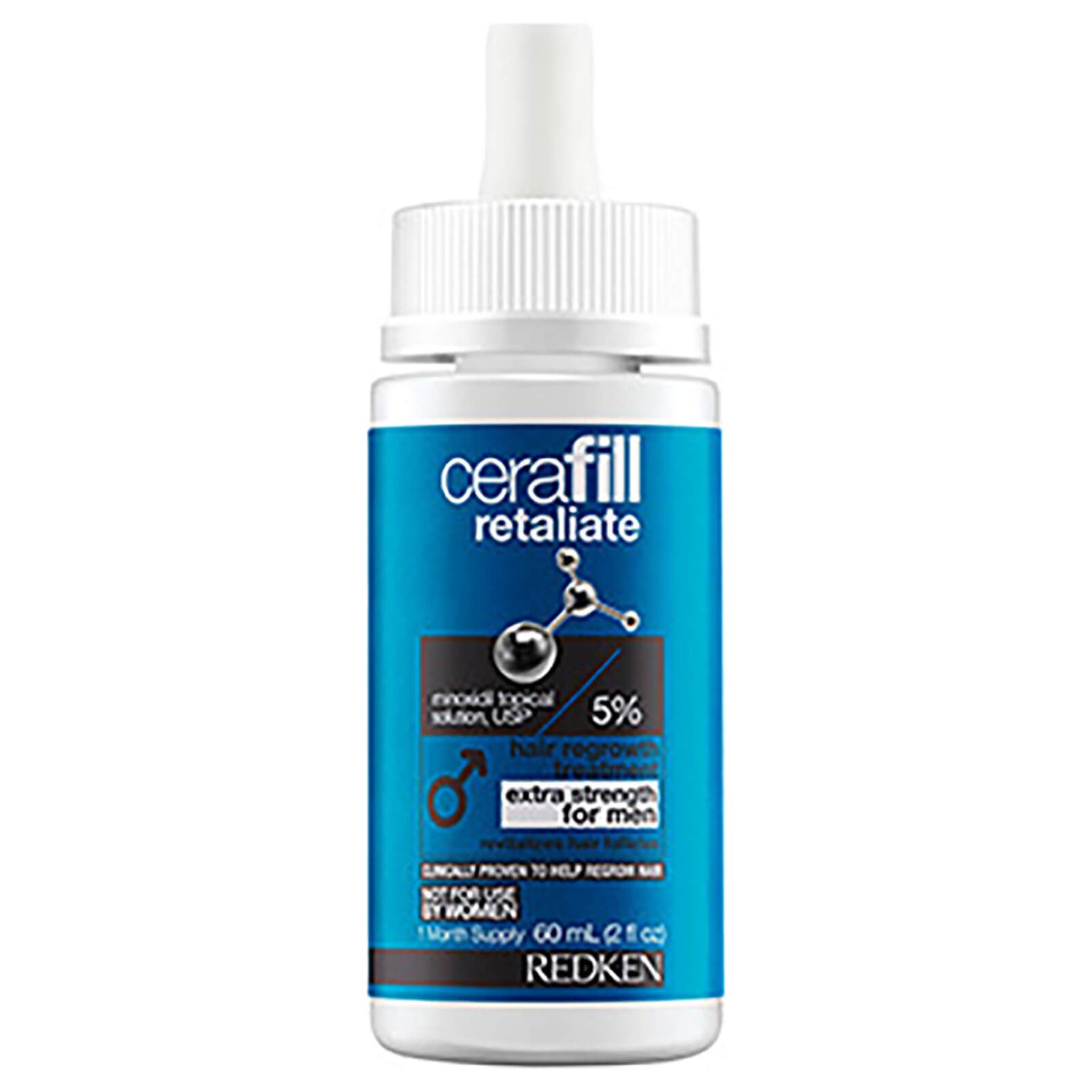 Redken Men's Cerafill Retaliate Minoxidil Topical Solution USP 5% 2oz |  Free US Shipping | lookfantastic