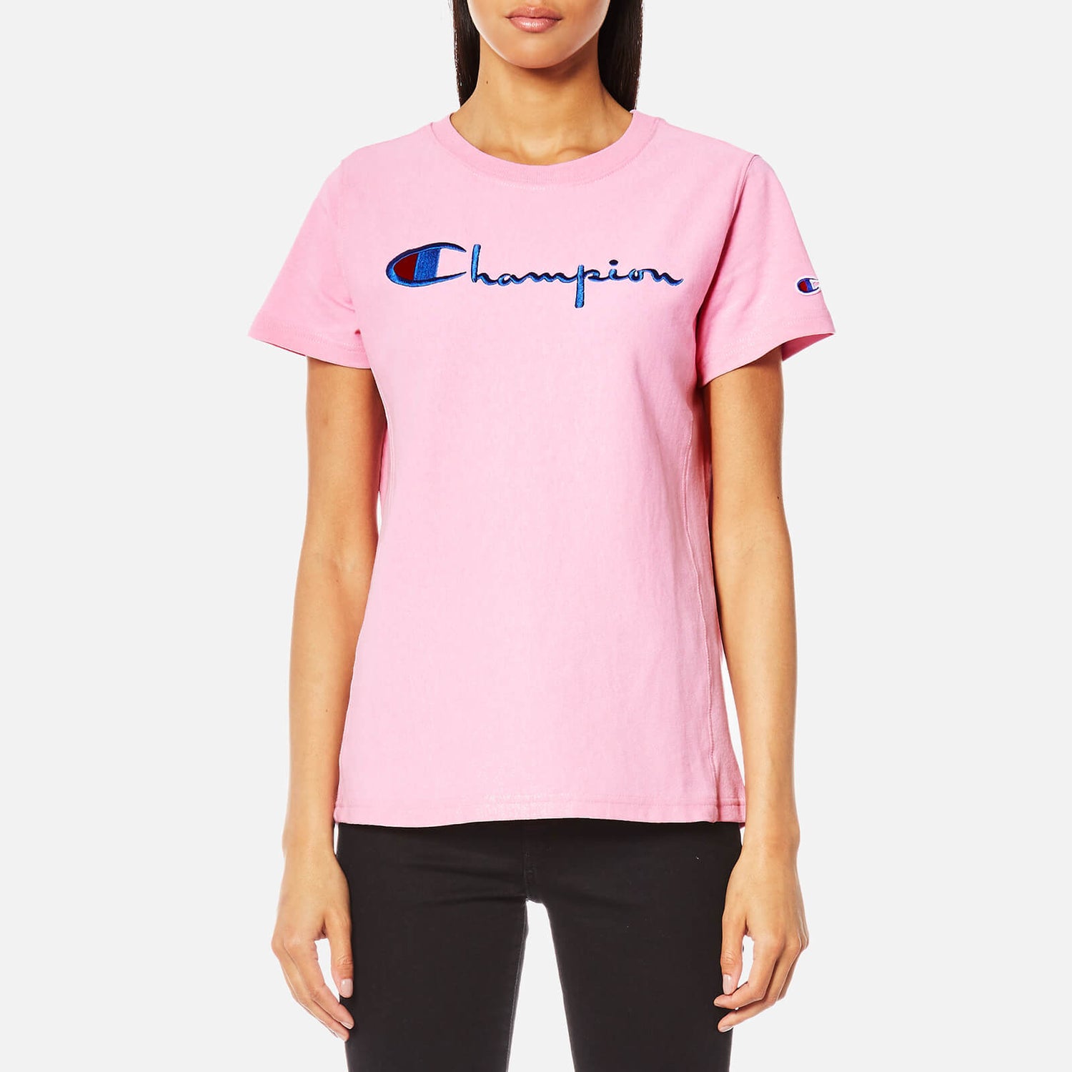 Champion Women's Crew Neck T-Shirt - Pink | TheHut.com