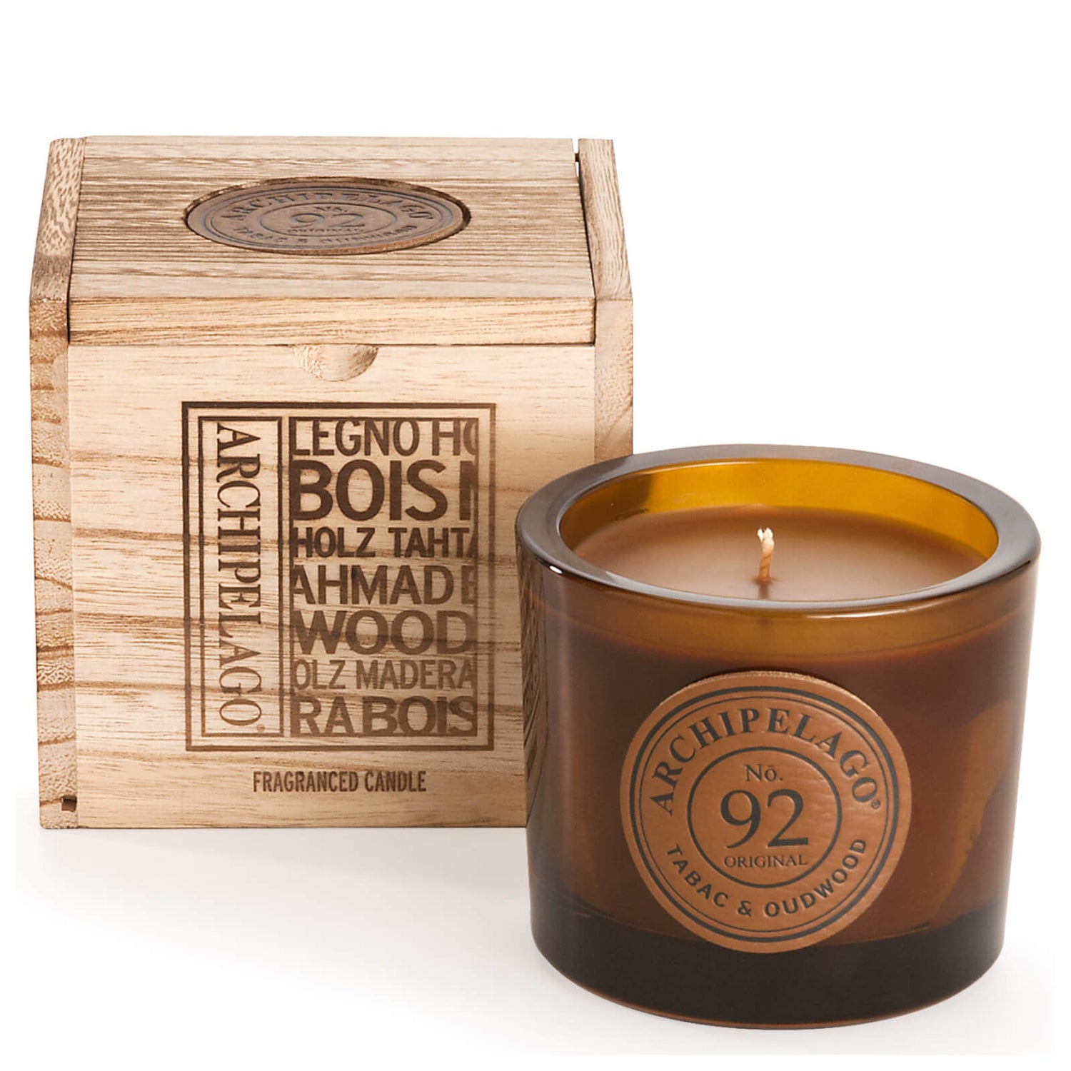 Archipelago Botanicals Wood Collection Tabac and Oud Wood Boxed