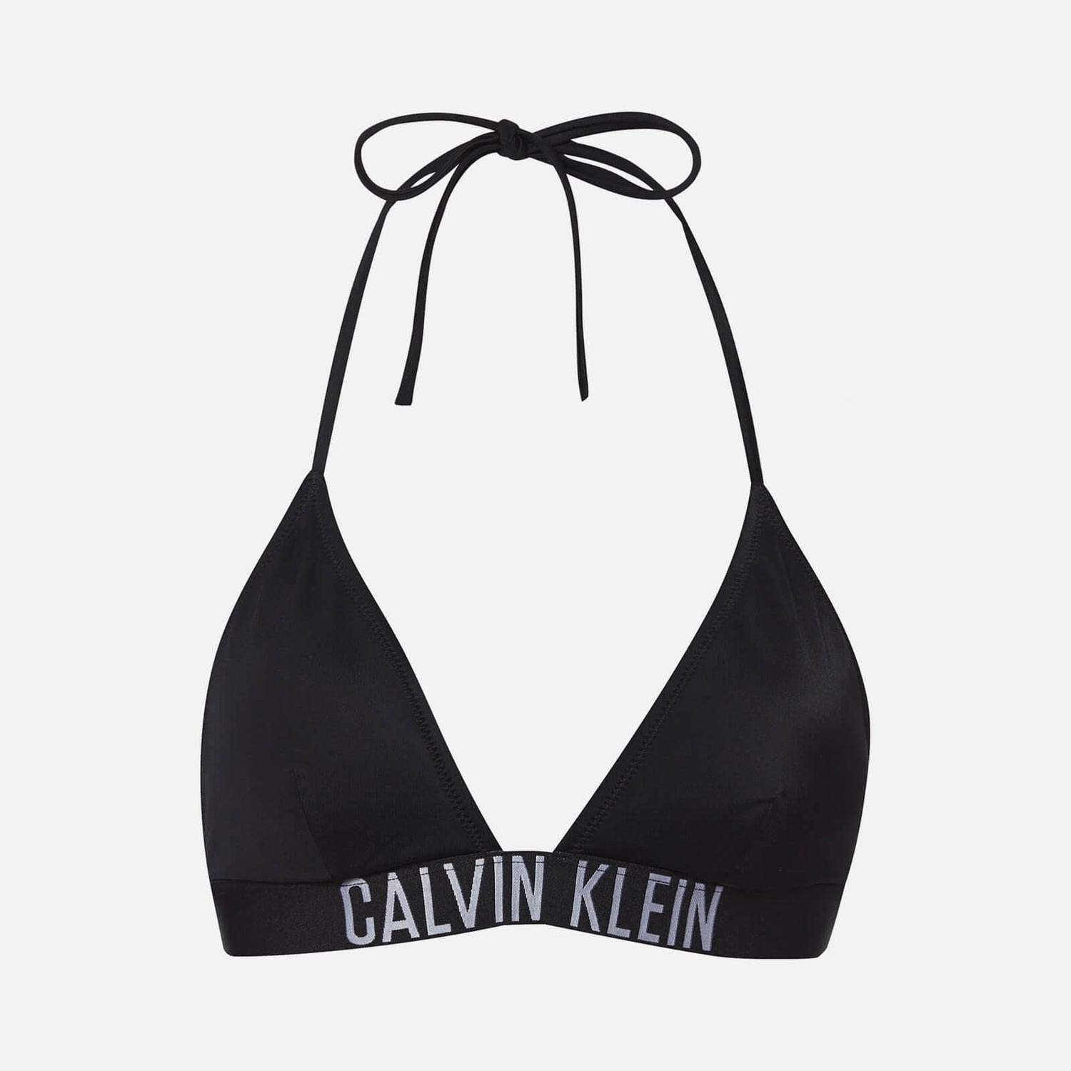 Calvin Klein Women's Triangle Bikini Top - Black - Free UK Delivery ...