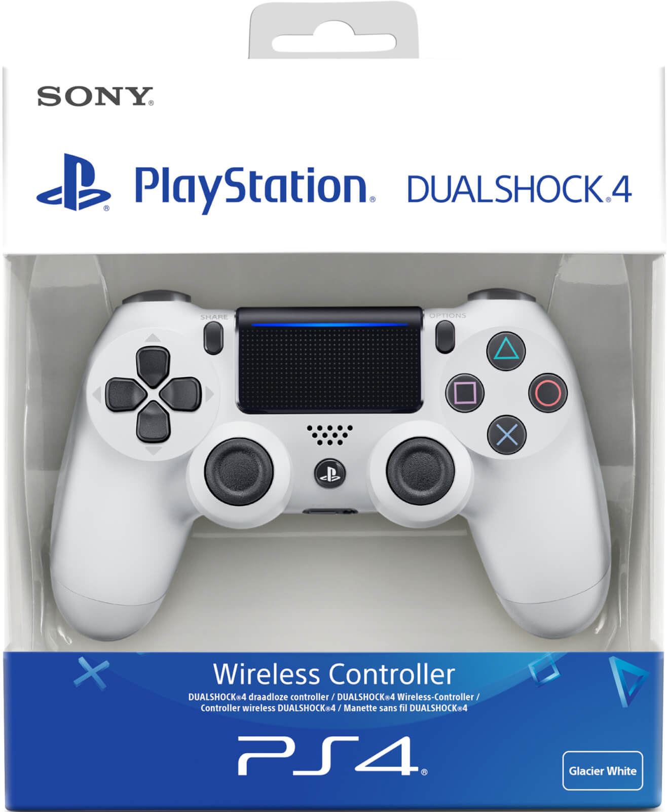 Væve Tragisk Miniature Sony PlayStation 4 DualShock 4 V2 Glacier White Games Accessories - Zavvi US