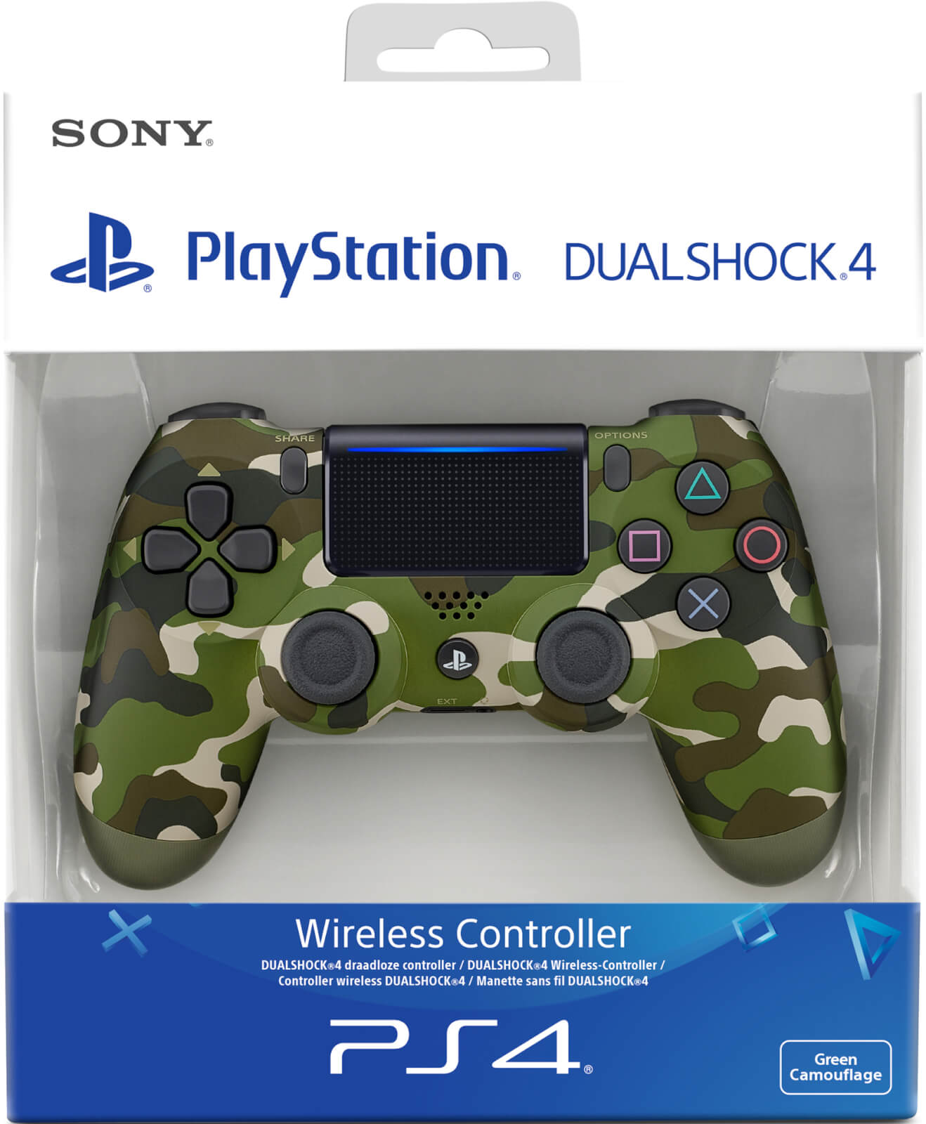 PlayStation DualShock 4 Green Camouflage Games - Zavvi US