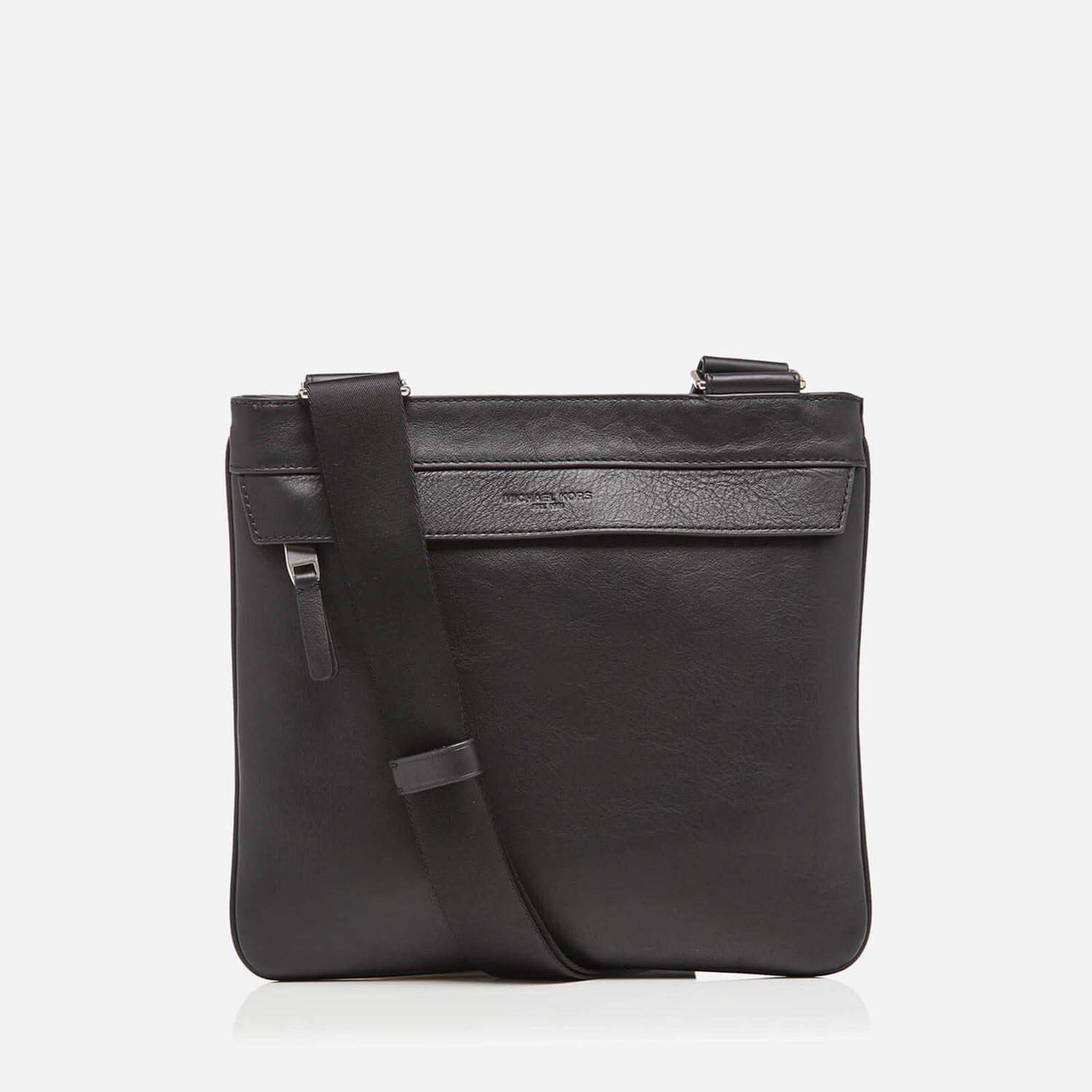 Michael Kors Men's Mid Flat Cross Body Bag Black