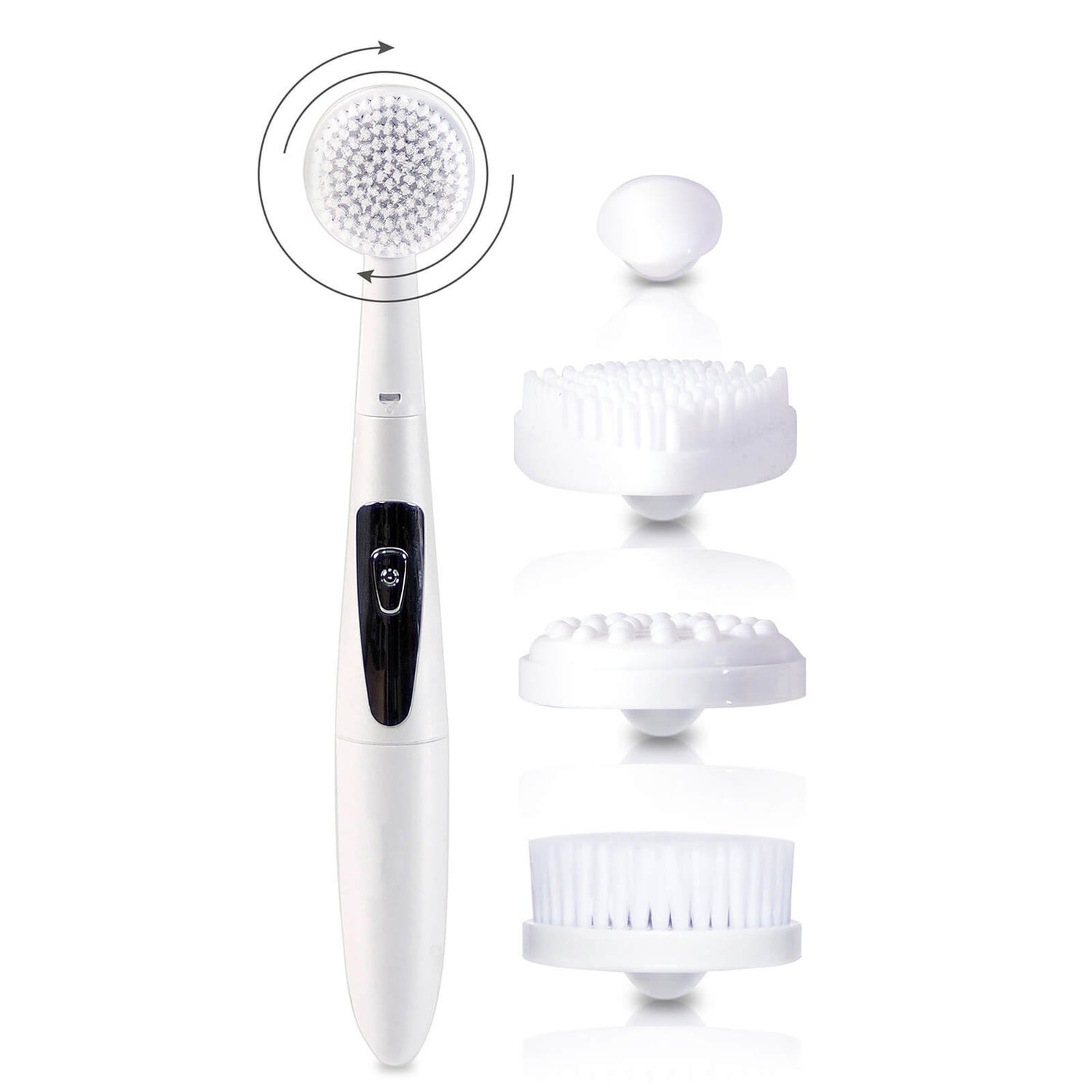 Rio 4 in 1 Facial Cleansing Brush, Exfoliator and Massager LOOKFANTASTIC