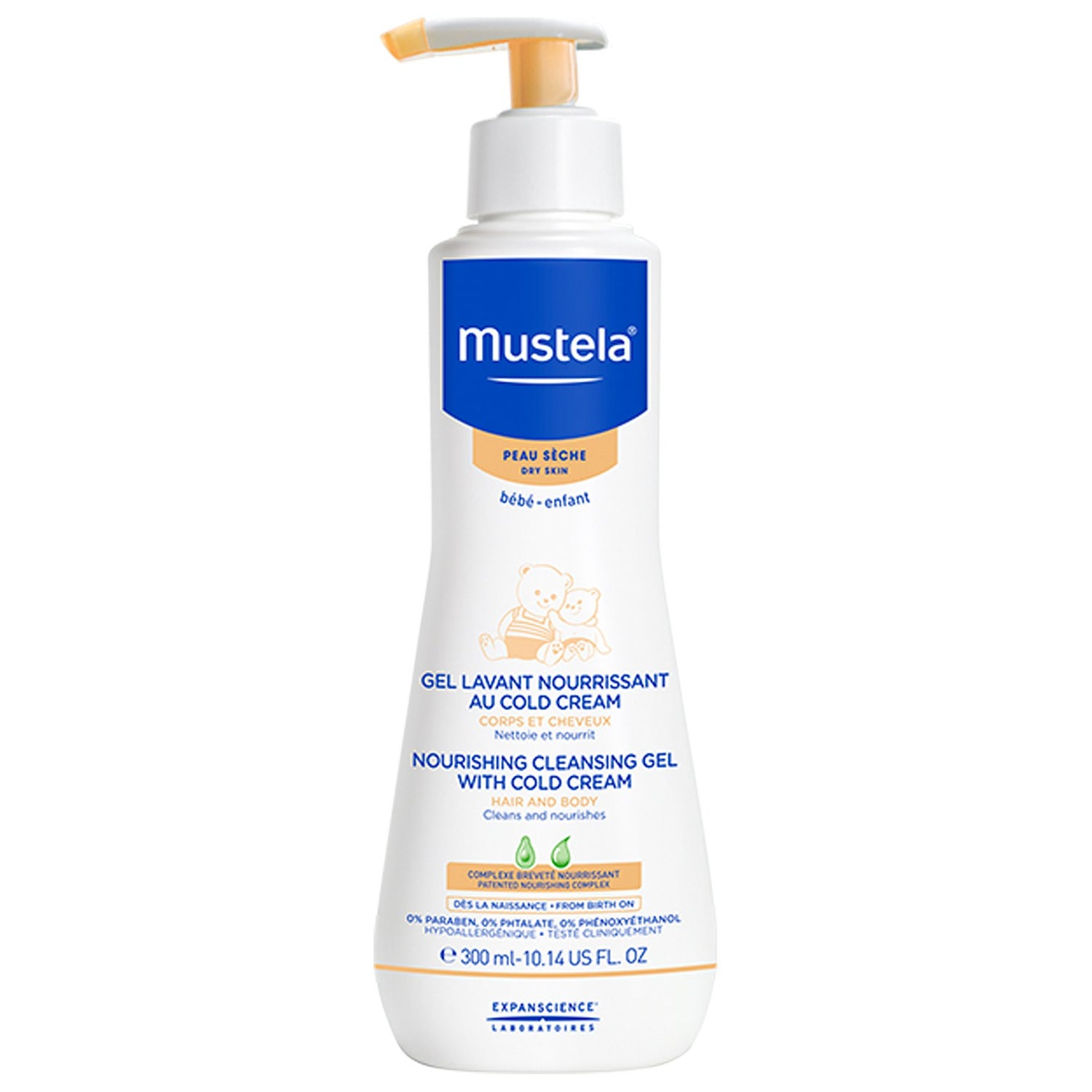Mustela nourishing cleansing gel with cold cream 2025