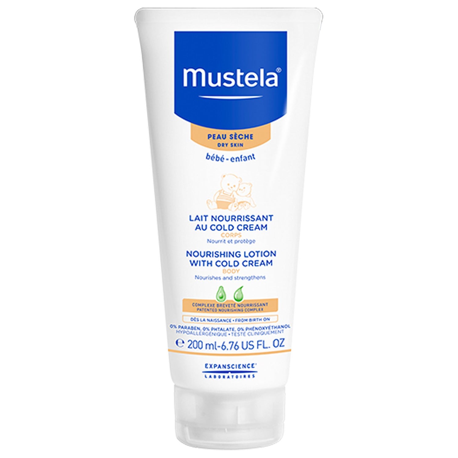 Mustela nourishing lotion with cold cream 200ml 2025