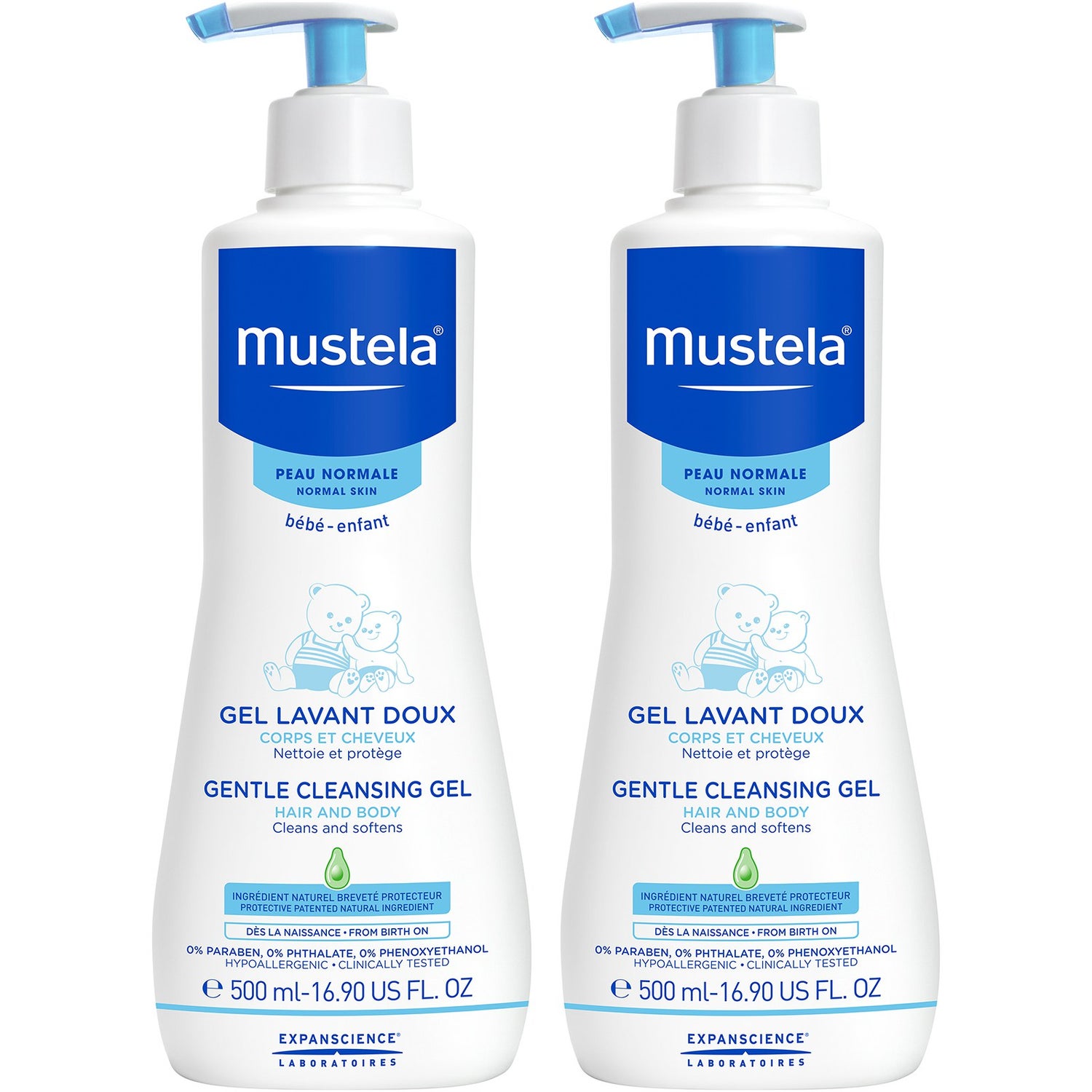 Mustela 2 in hot sale 1 cleansing gel