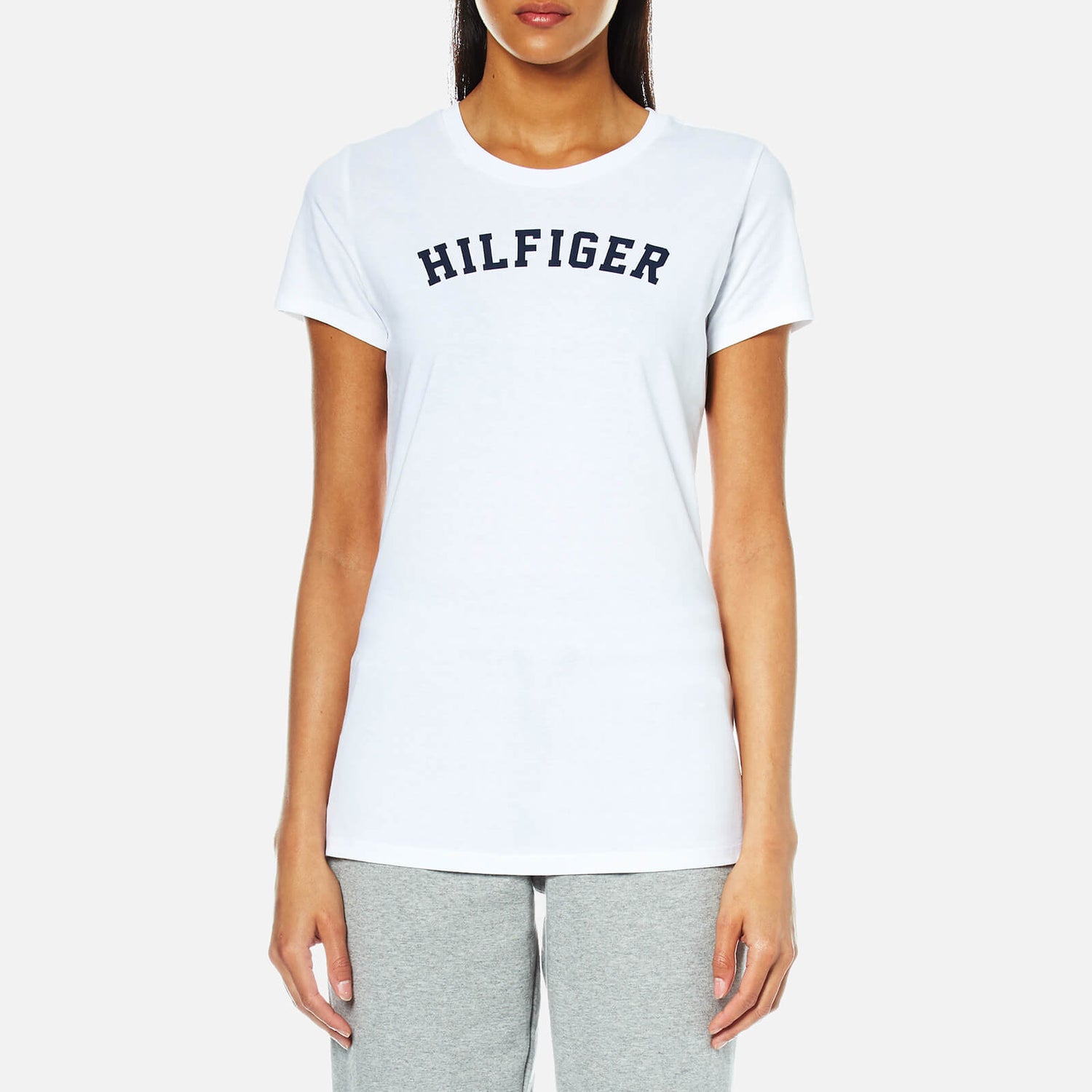 Tommy Hilfiger Women's Short Sleeve Print T-Shirt - White - XS