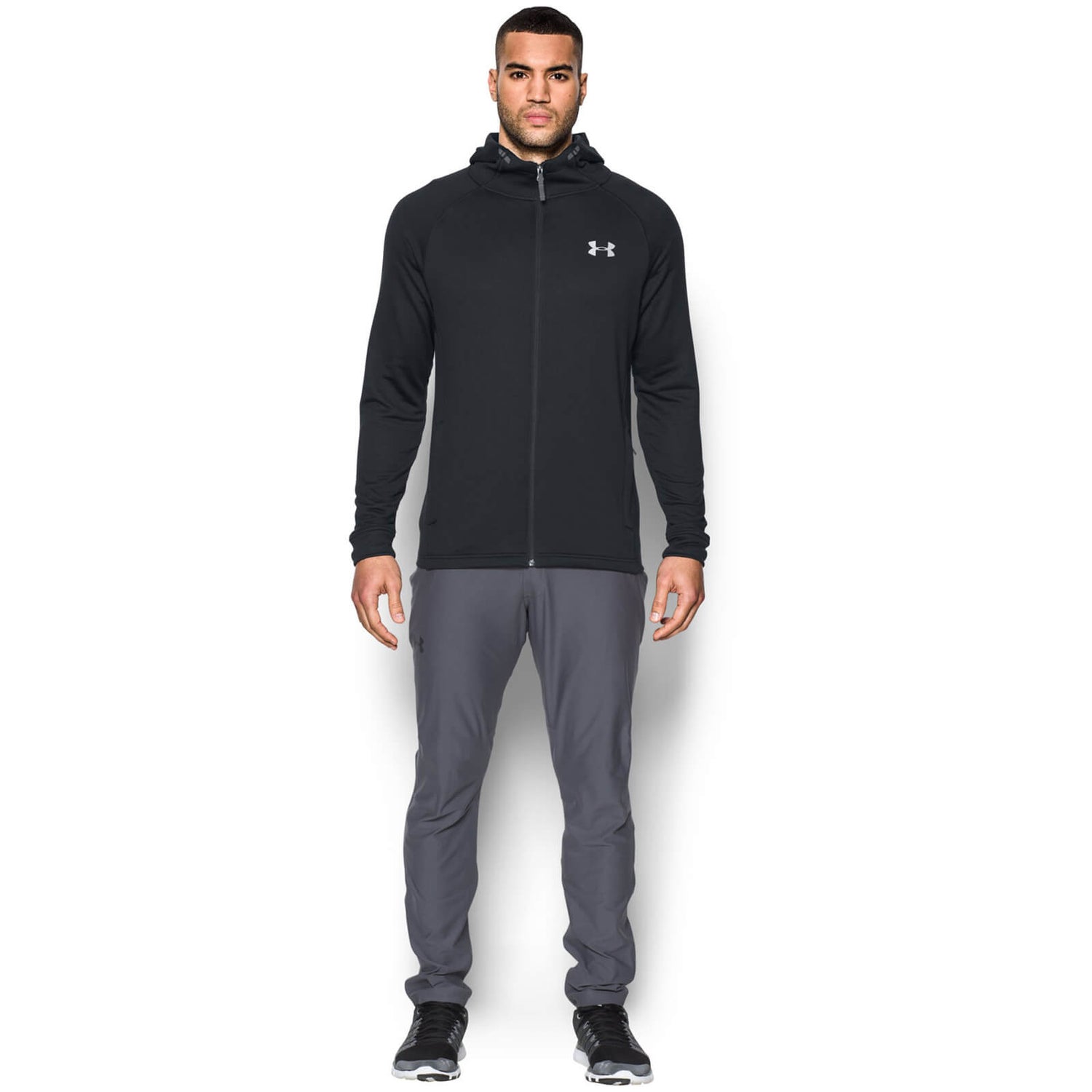 Under Armour Men s Tech Terry Fitted Full Zip Hoody Black