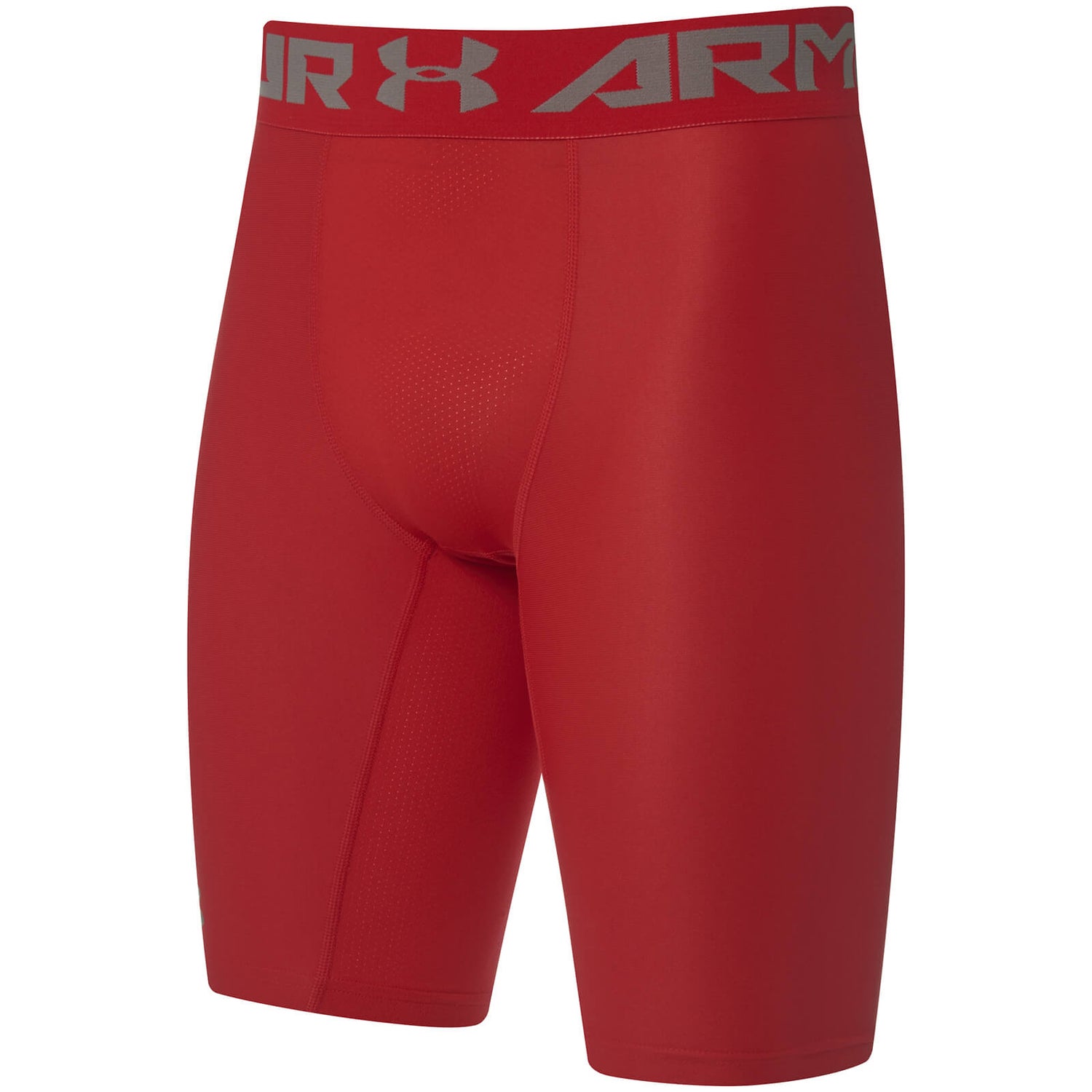 Under Armour Men's HeatGear Armour Long Compression Shorts - Red