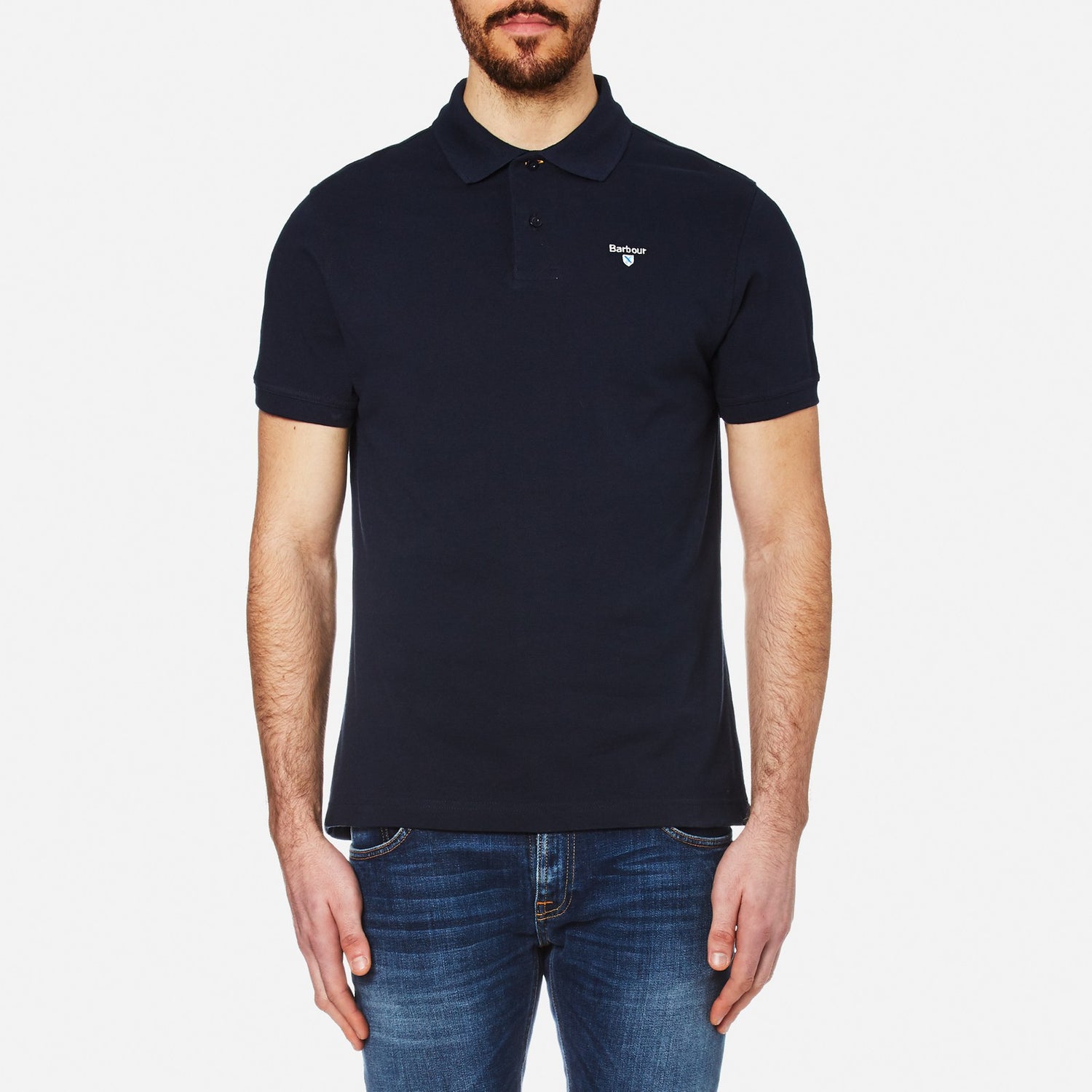 Barbour Heritage Men's Sports Polo Shirt - New Navy - S