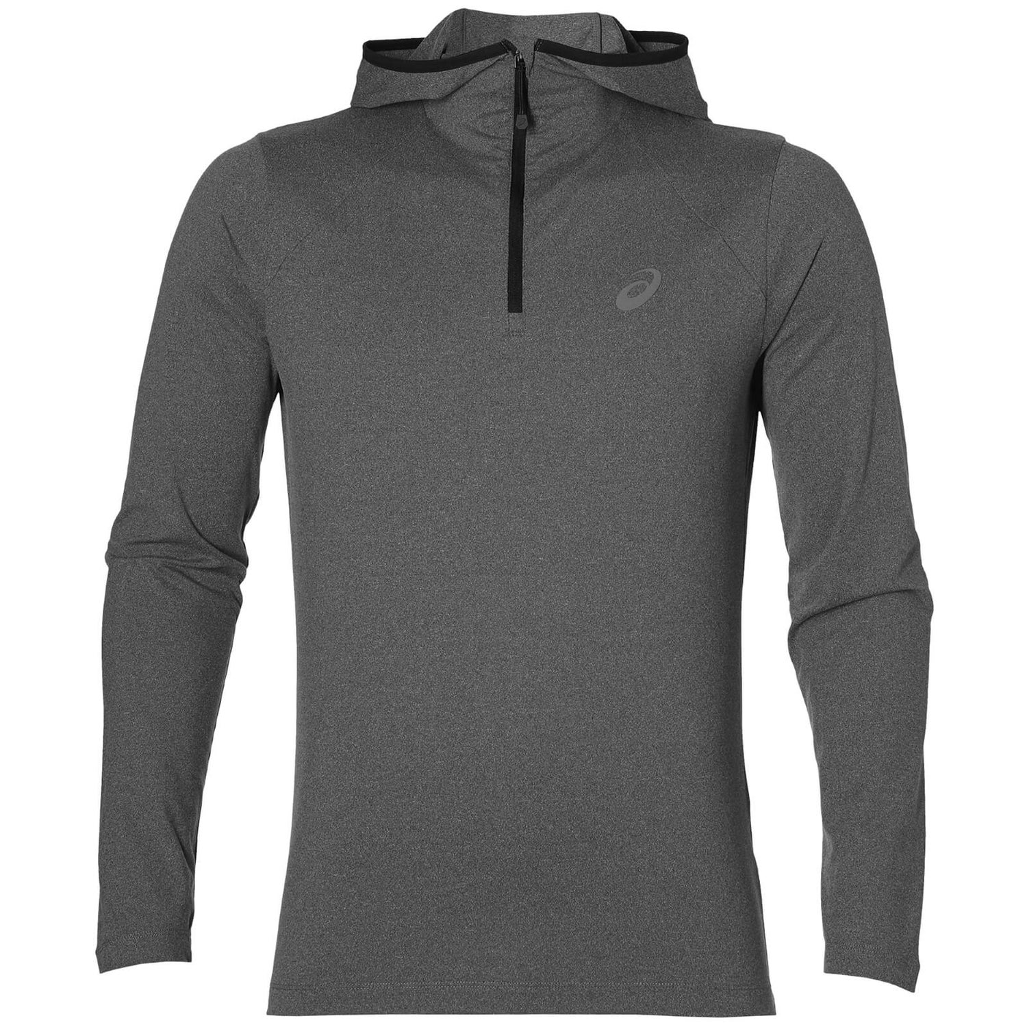 Asics Men's 1/4 Zip Long Sleeve Run Top Dark Grey Heather