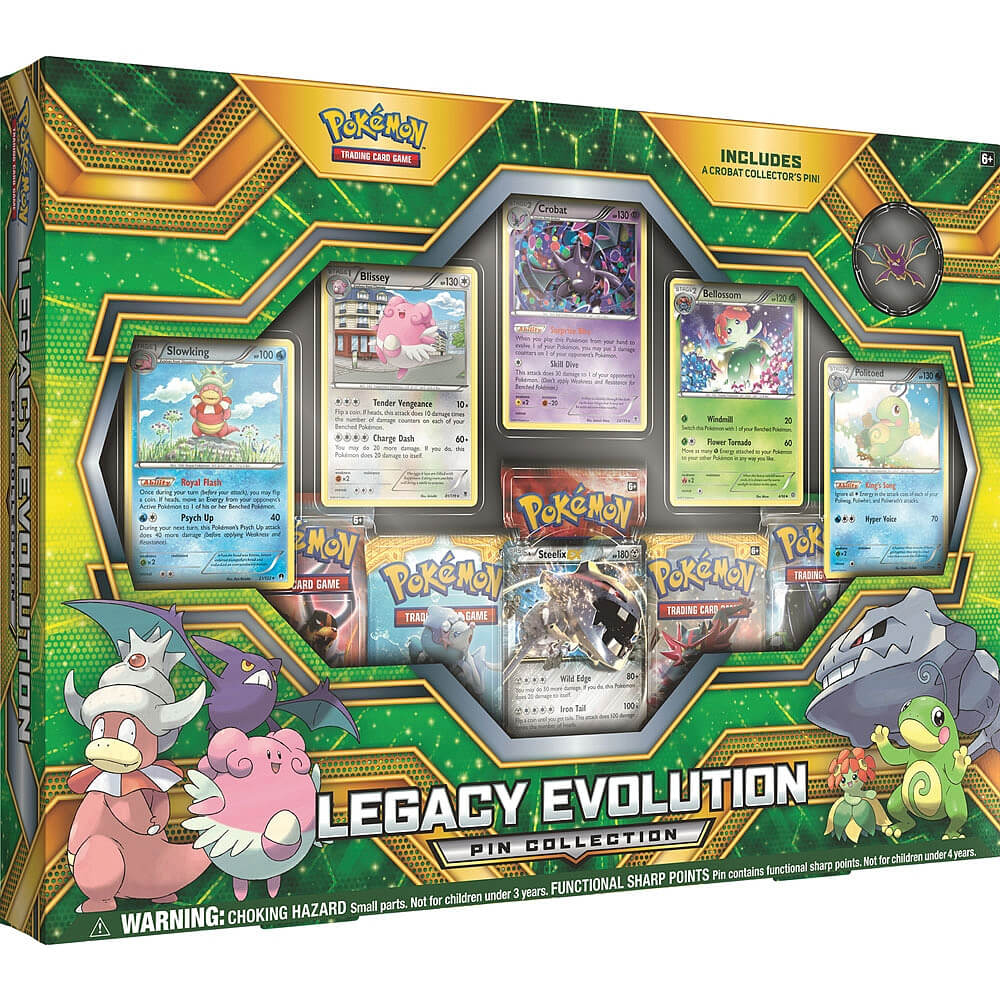 Pokemon TCG: Legacy Evolution Pin Collection | My Geek Box US