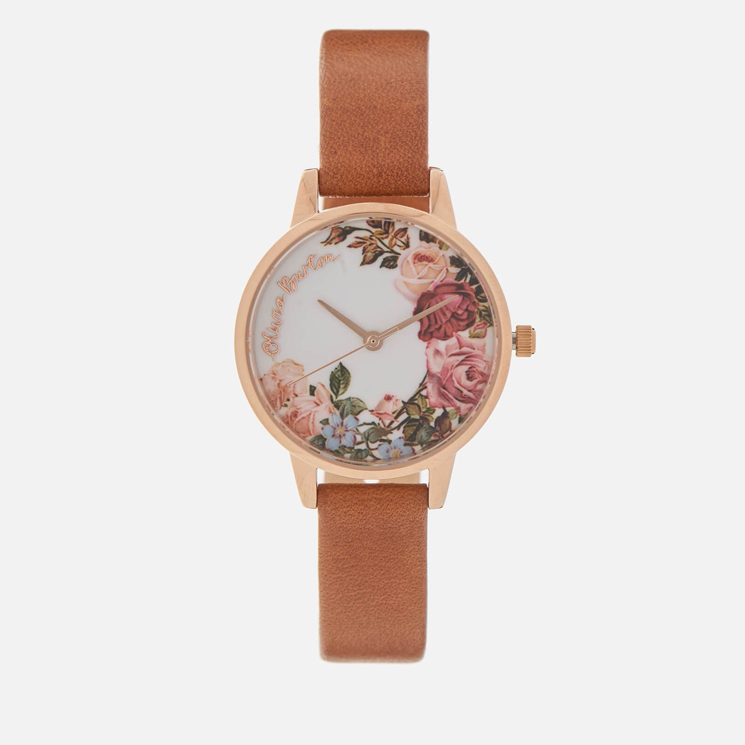 Olivia Burton Women s English Garden Watch Tan Rose Gold