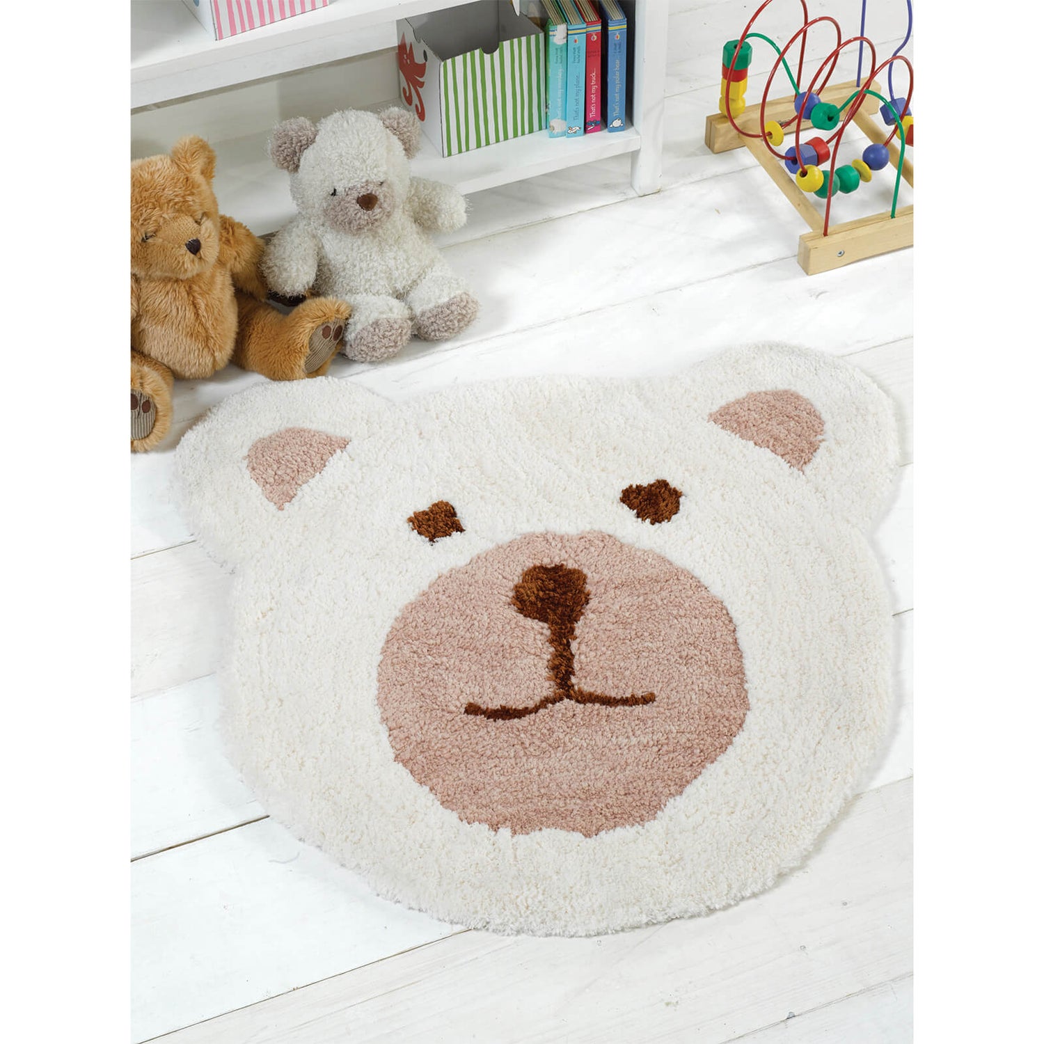 Flair Nursery Teddy Bear Rug Natural 75X80 TheHut