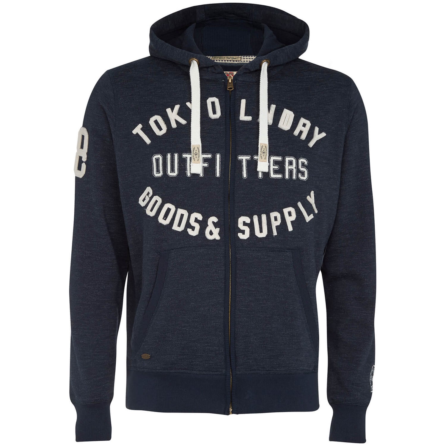 Tokyo Laundry Men s Hawk Hills Zip Through Hoody Dark Navy Mens