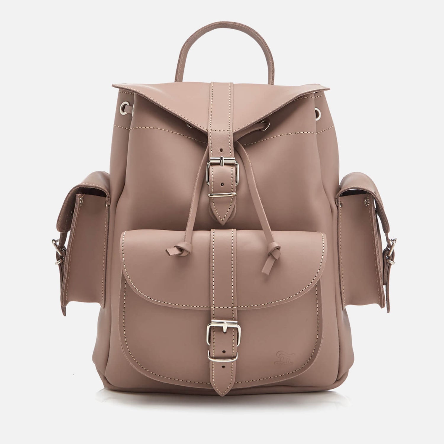 Grafea Women's Medium Leather Rucksack - Willow