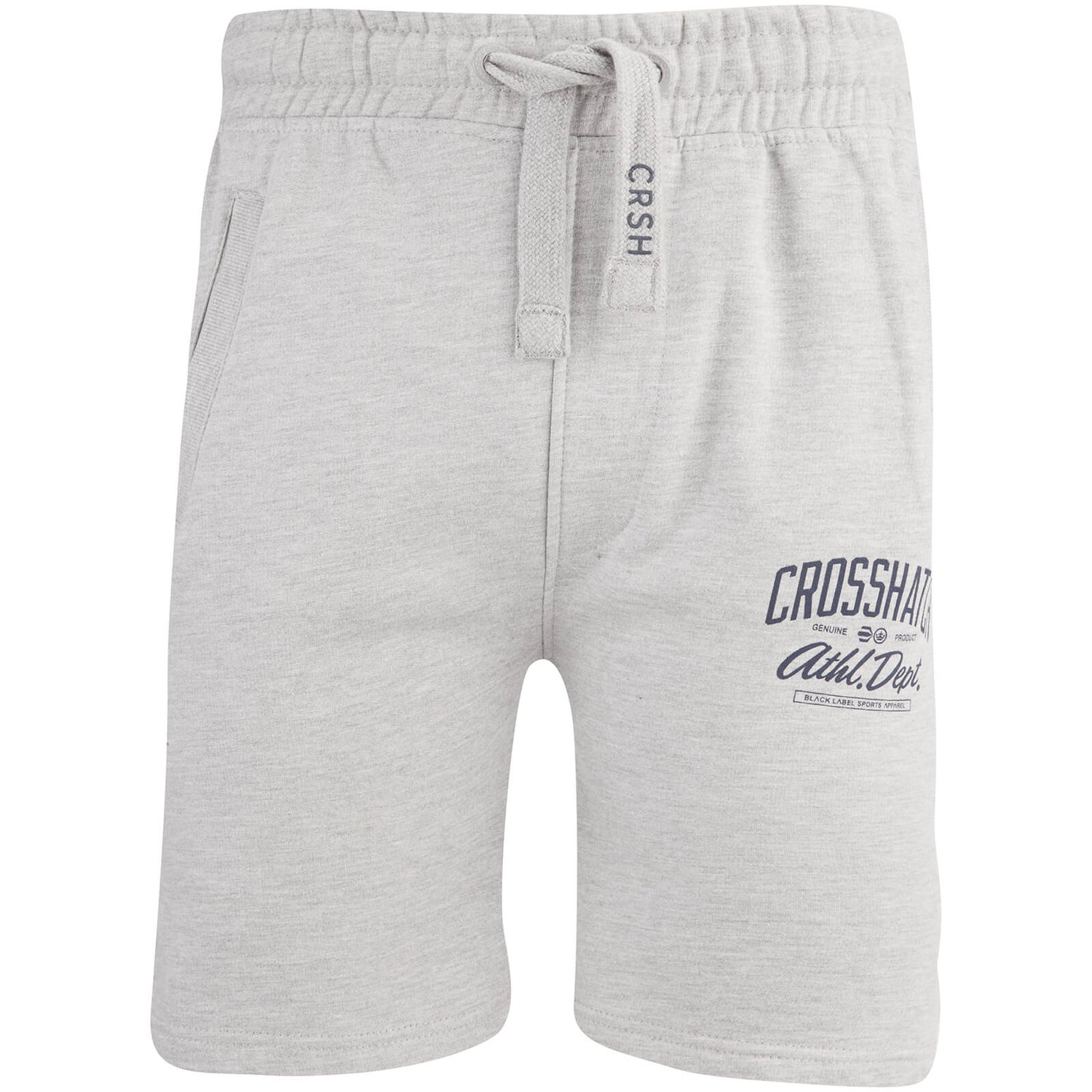 Crosshatch Men s Digs Jog Shorts Grey Marl Mens Clothing Zavvi US