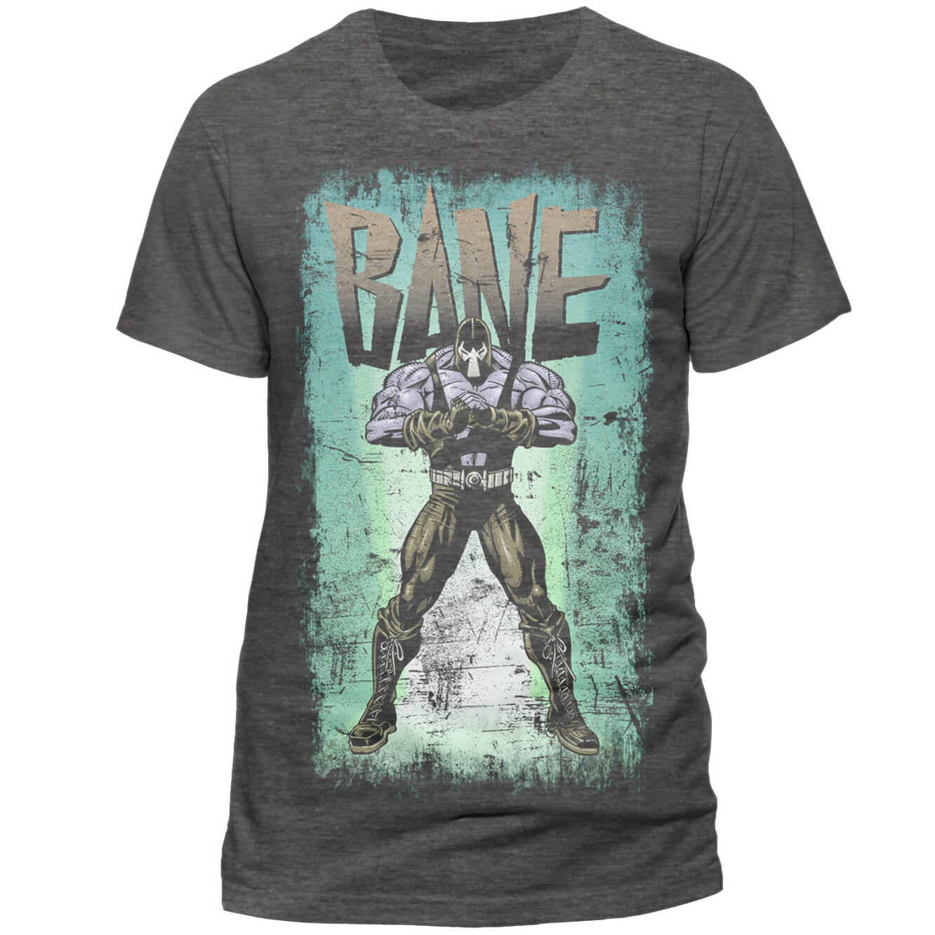 DC Comics Men's Batman Retro Bane T-Shirt - Grey Merchandise - Zavvi UK