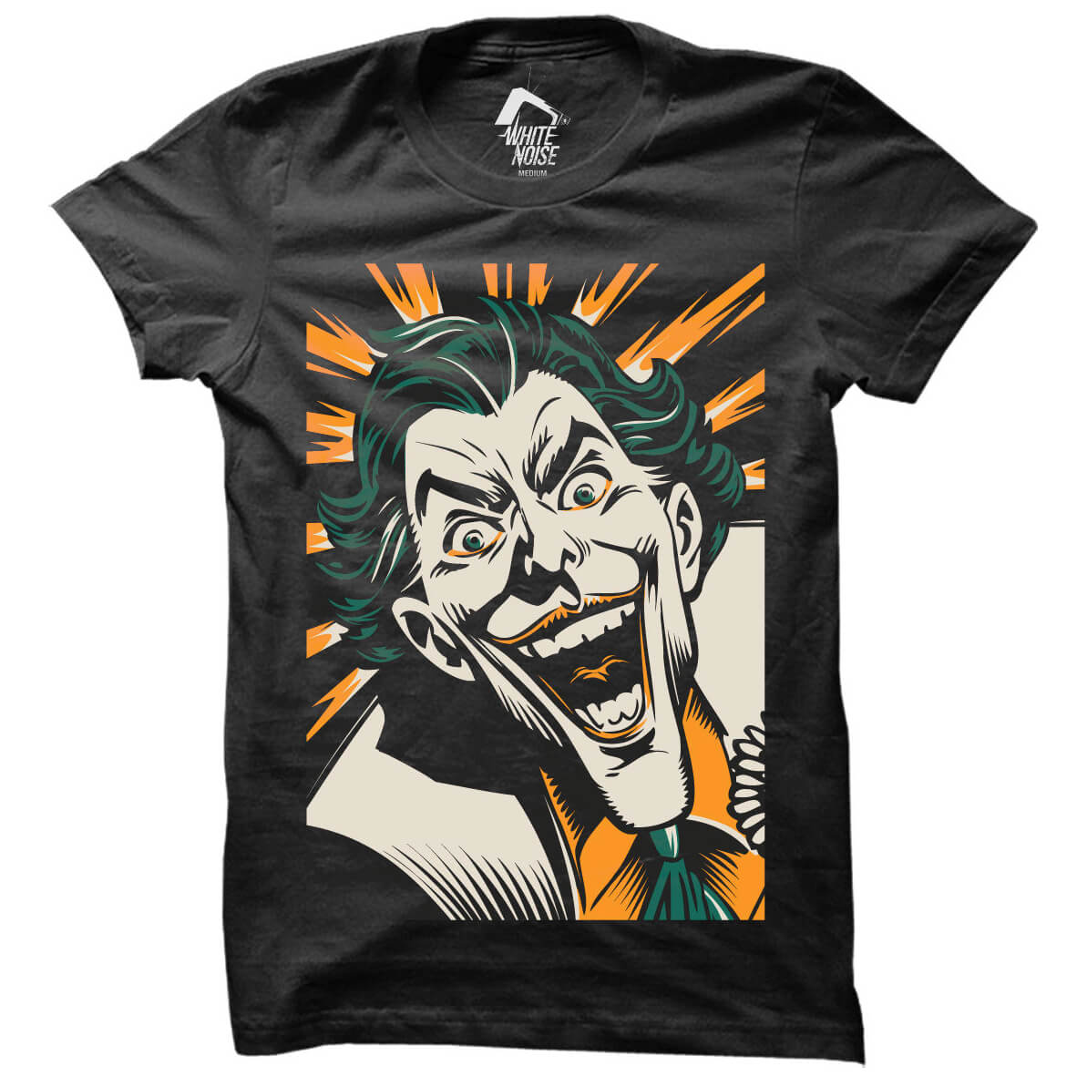 Dc Comics Batman The Joker Laugh T Shirt Black Merchandise Zavvi Uk