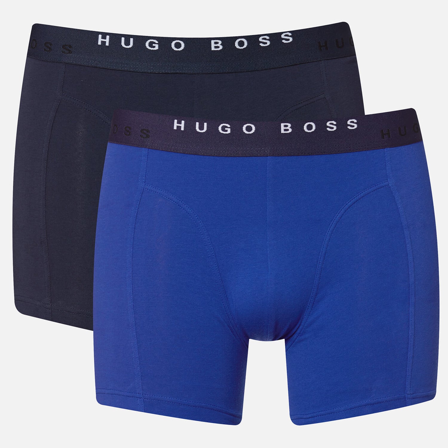 BOSS Hugo Boss Men's 2 Pack Print Boxer Briefs - Open Blue | TheHut.com