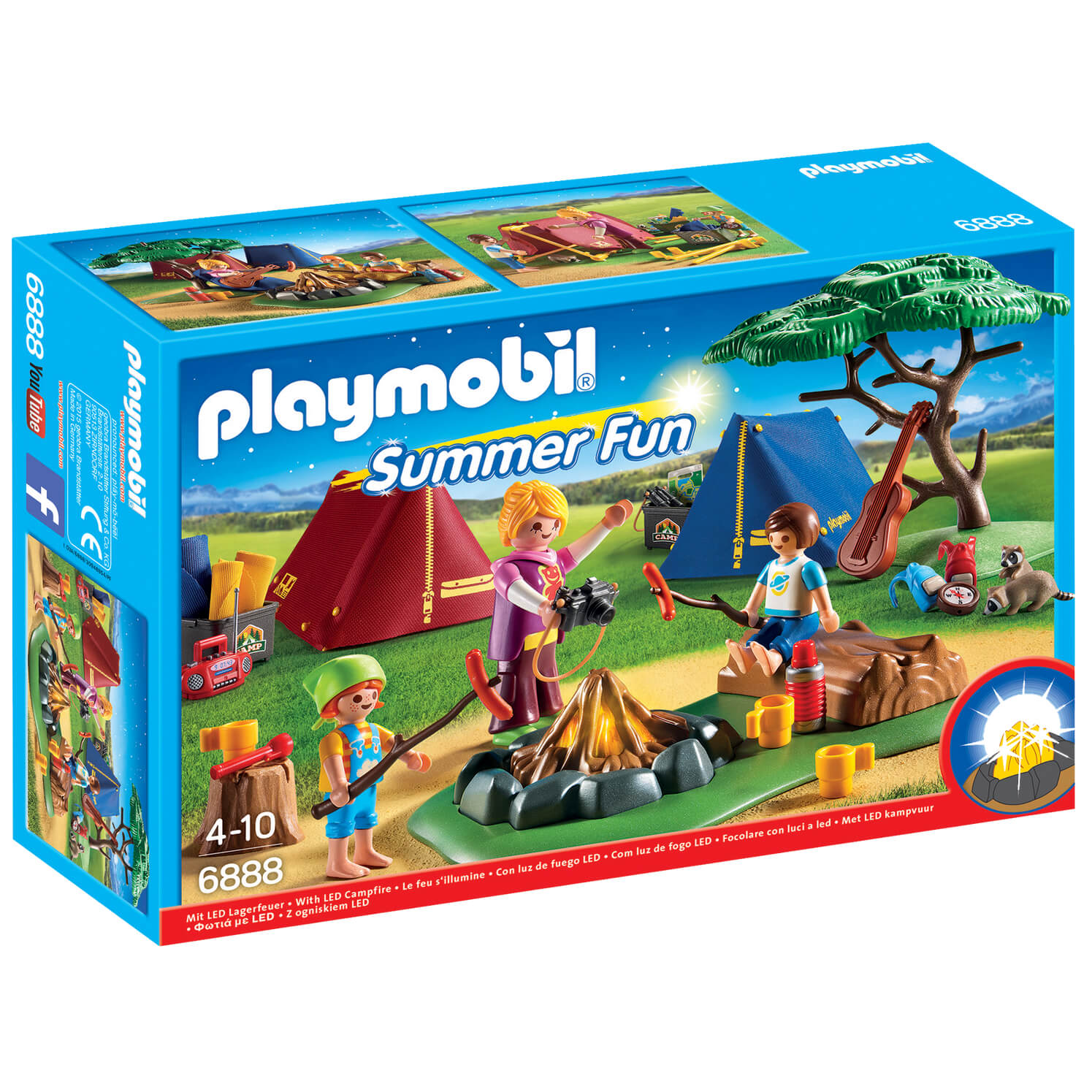 Be surprised Officials Caution Playmobil Summer Fun Camp Site with LED Fire (6888) - IWOOT US