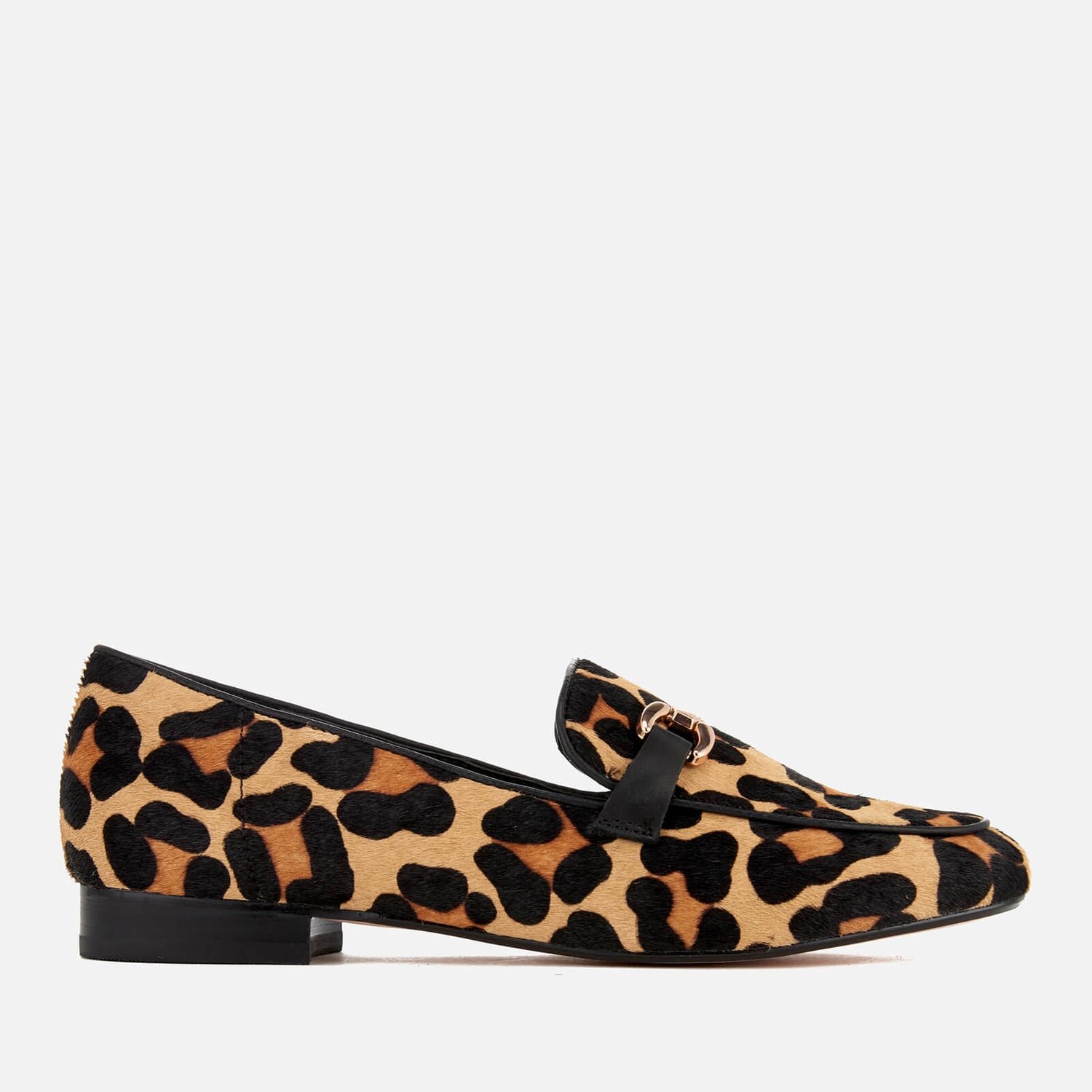 white leopard loafers