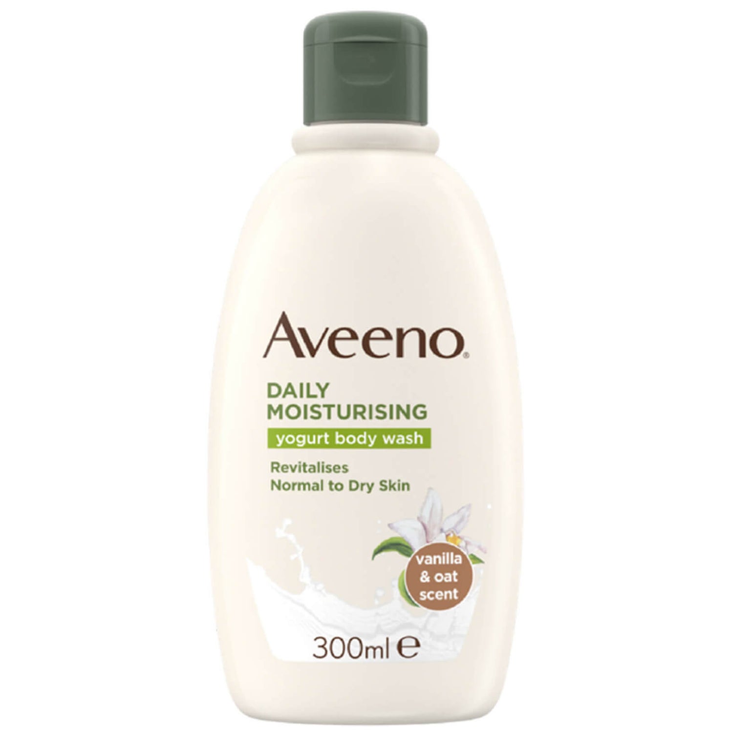 Aveeno Daily Moisturising Yogurt Body Wash Vanilla & Oat Scented 300ml