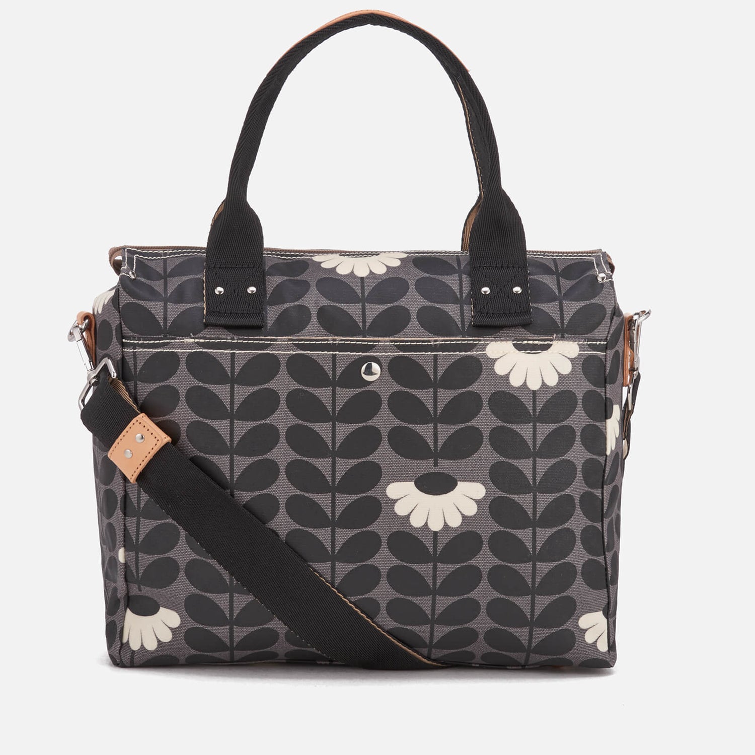 Orla Kiely Women's Linear Stem Zip Messenger Bag Jet