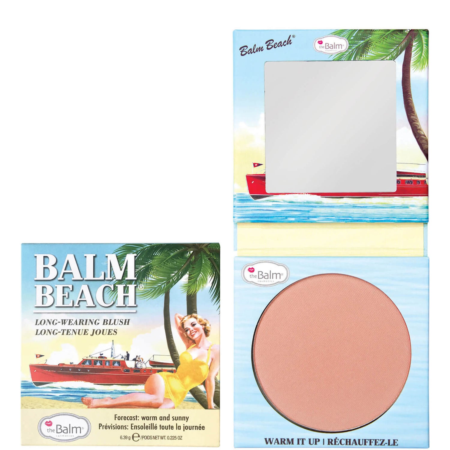 theBalm Balm Beach Long Wearing Blush Warm and Sunny lookfantastic HK