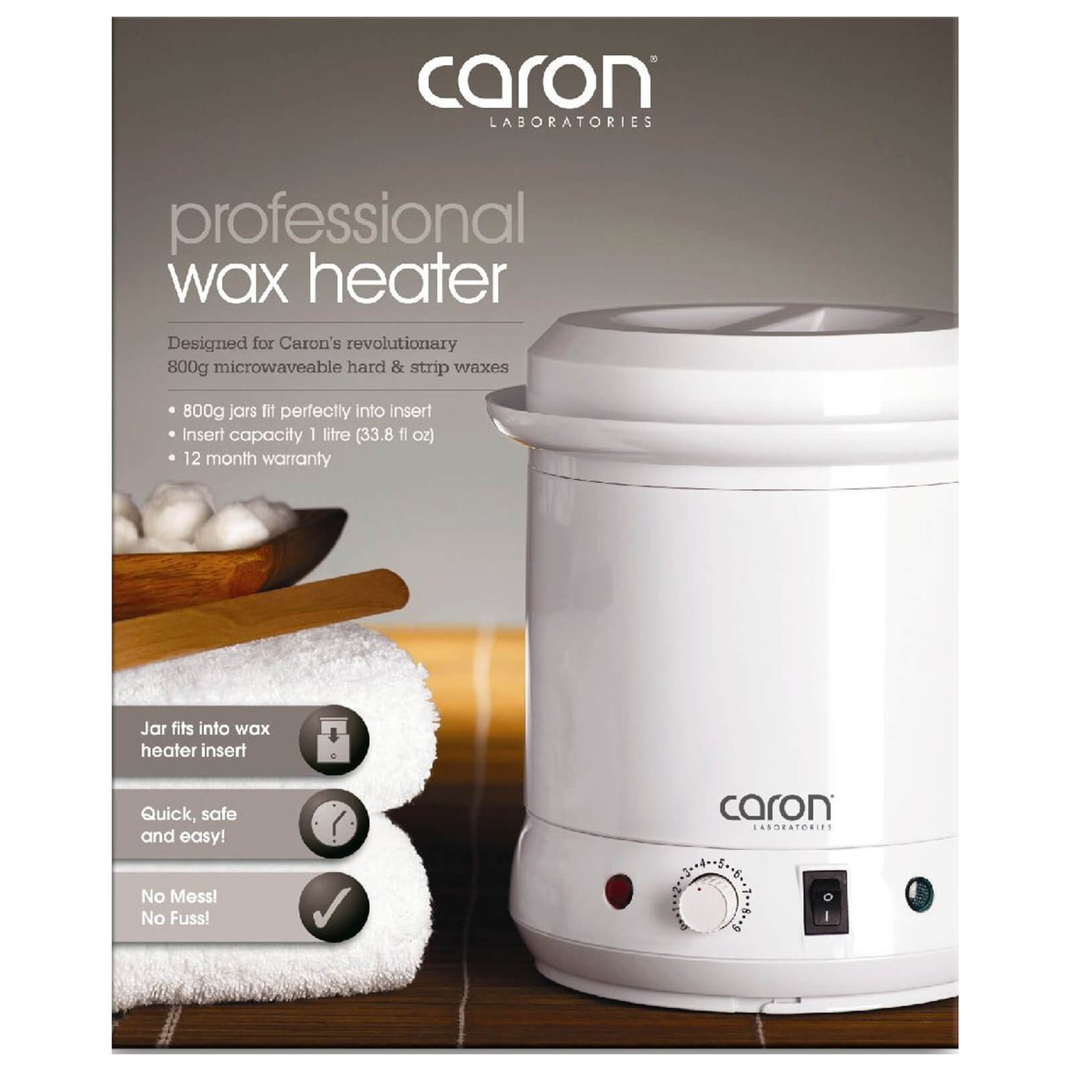Caronlab Professional 800g Wax Heater 1L LOOKFANTASTIC AU