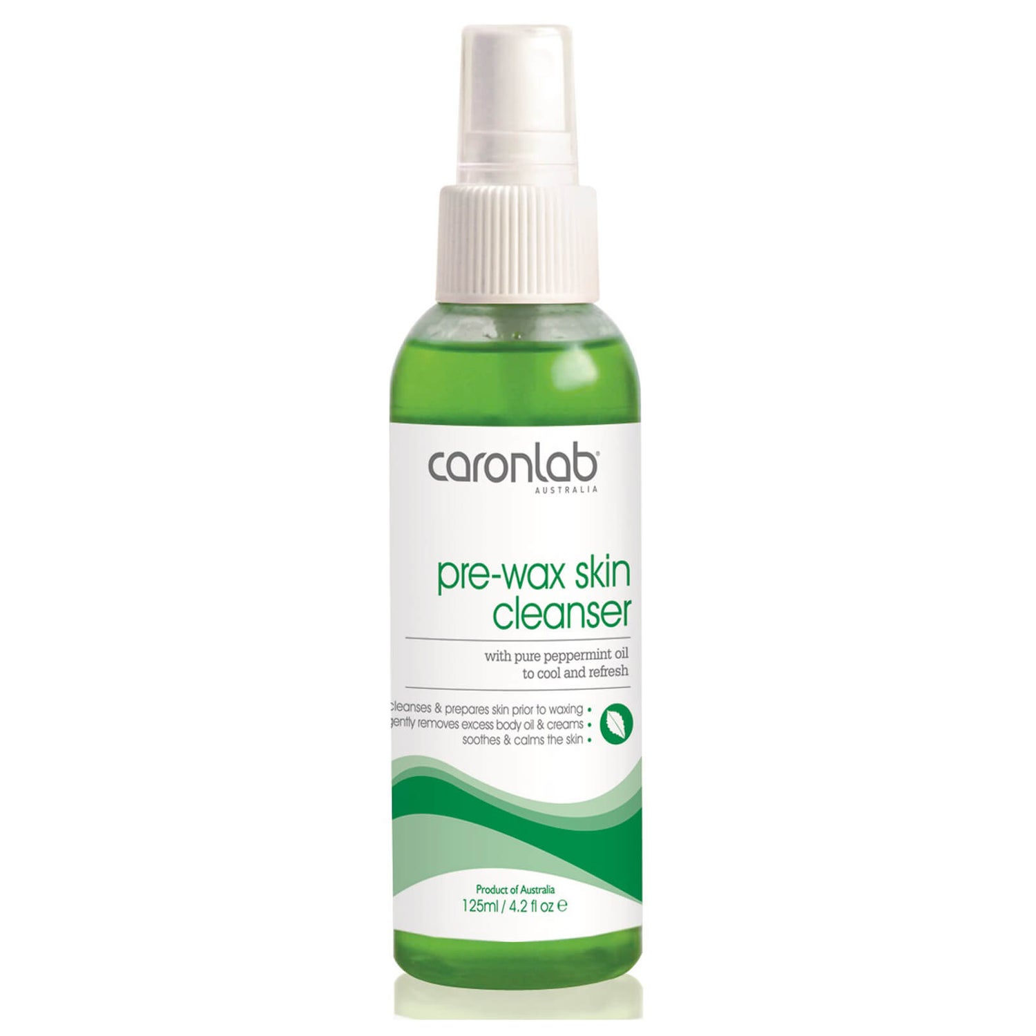 Caronlab PreWax Skin Cleanser with Peppermint Oil 125ml